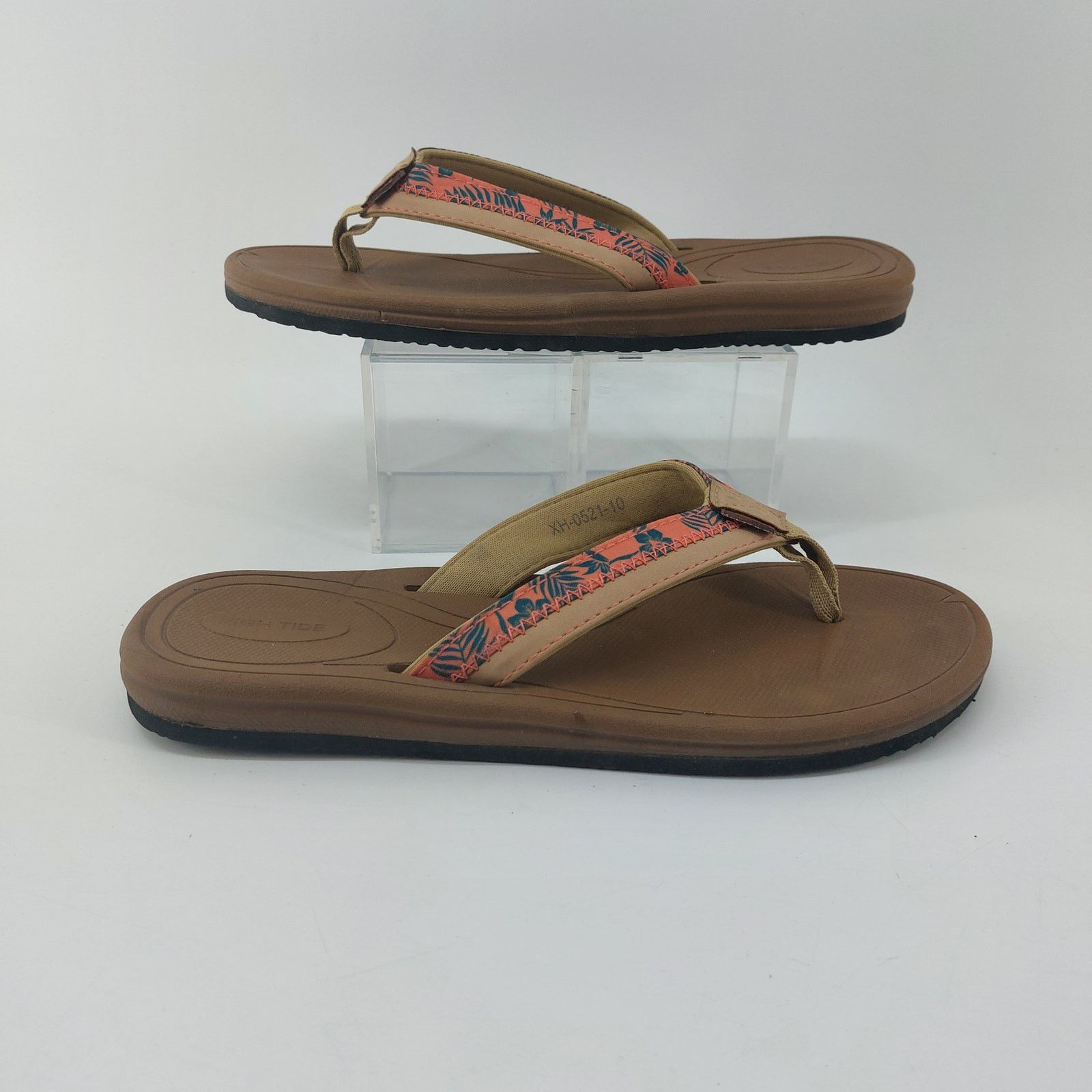 Other Hi Tide Flip Flop Sandals XH-0521-10 Coral Green Size 10 Size US 10 / IT 40 - 1 Thumbnail