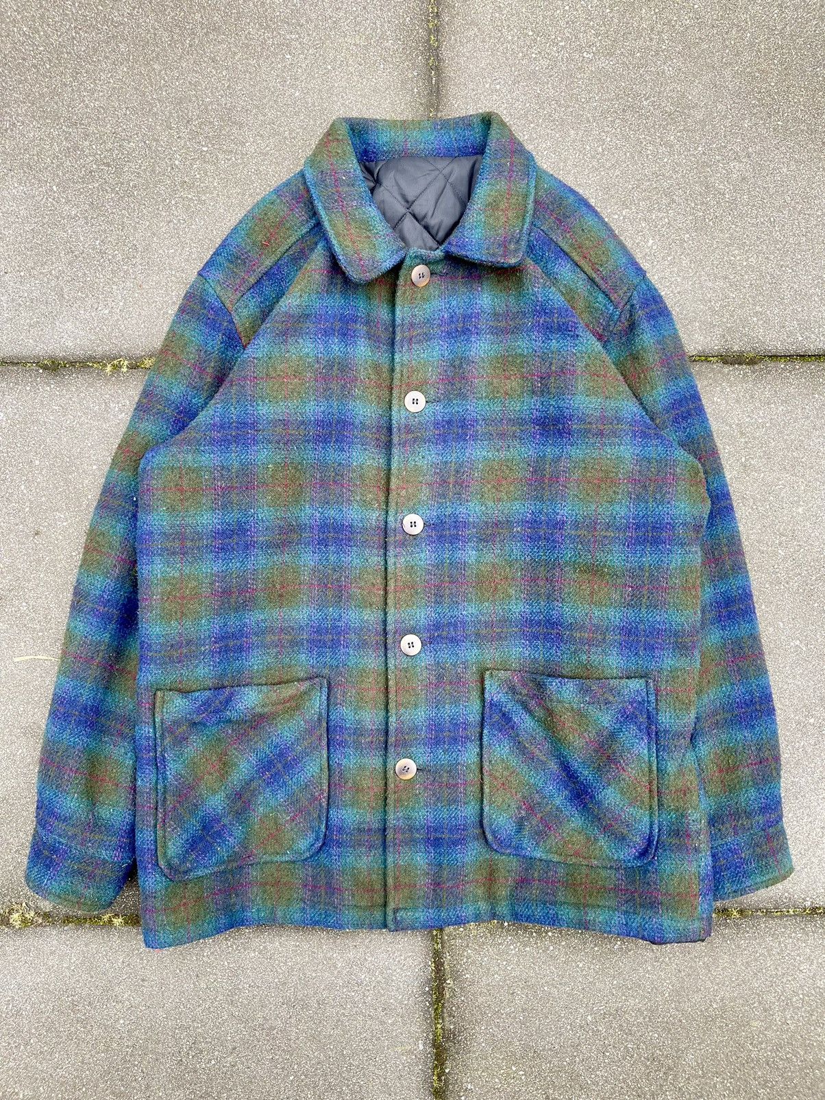 Vintage 80s wool quilted heavy work chore jacket nn07 carmy gael Size US L / EU 52-54 / 3 - 3 Thumbnail