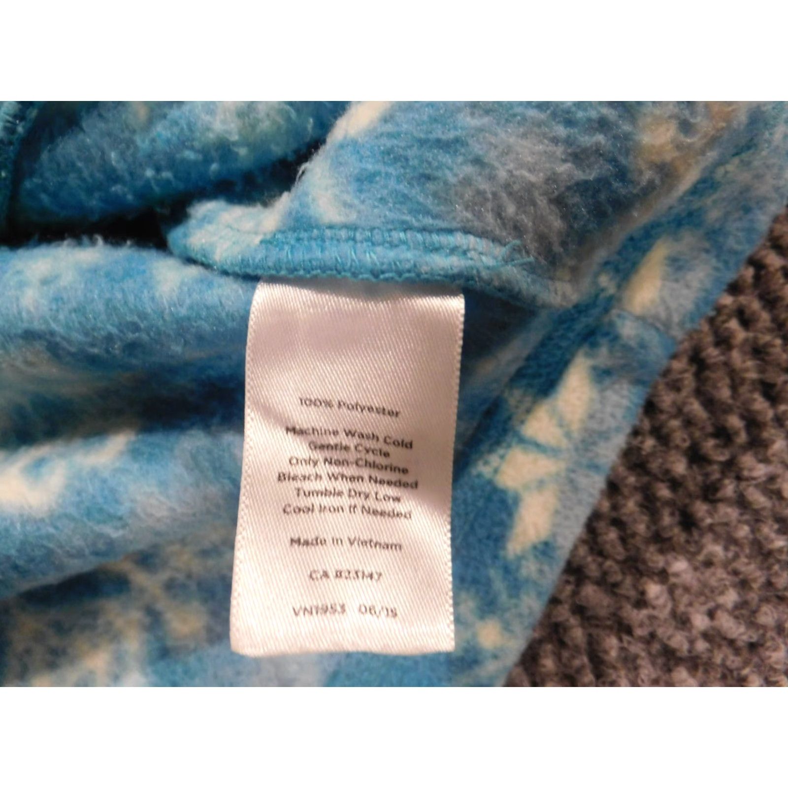 Talbots Talbots Jacket M Blue Fleece Striped Full Zip Women Regular Fit Holiday Spring Fall Vintage No Size M / US 6-8 / IT 42-44 - 7 Thumbnail