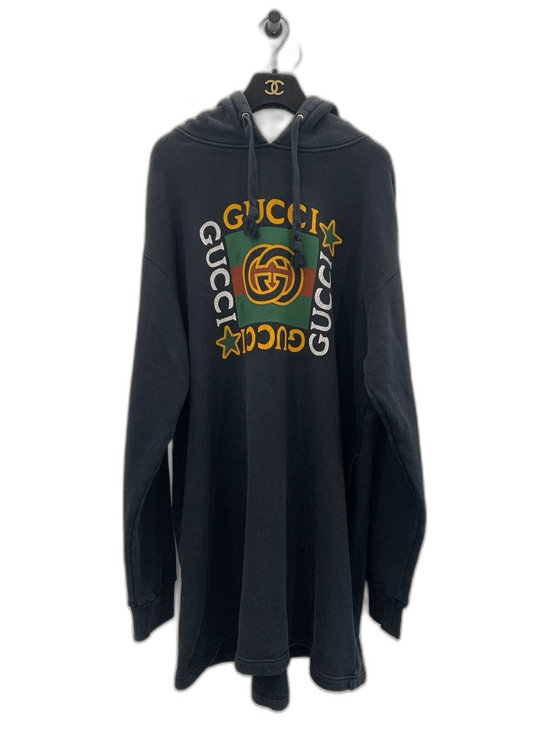 Gucci Gucci Double G Logo Black Hoodie Dress Size M / US 6-8 / IT 42-44 - 1 Thumbnail