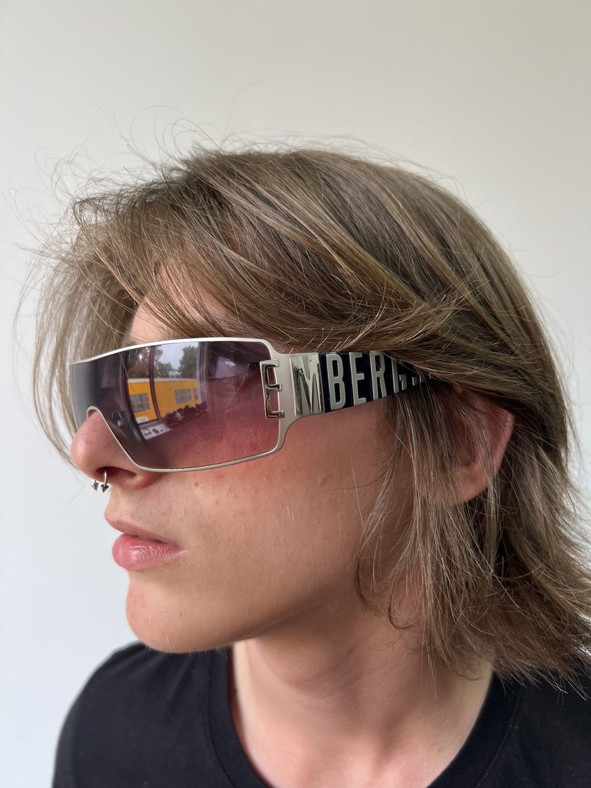Dirk Bikkembergs Dirk Bikkembergs rare logo mask shield sunglasses Size ONE SIZE - 2 Thumbnail