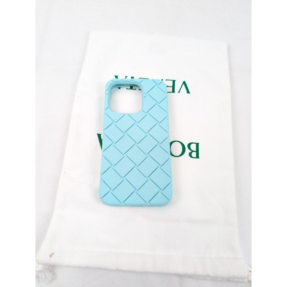 Bottega Veneta o1rshd1 Rubber Cover I Phone 14 Pro in Celadon in Light Blue Size ONE SIZE - 11 Thumbnail