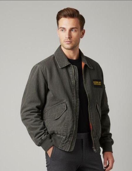 Japanese Brand Vintage Us Marine Air Fressy Hotts Bombers Jacket Size US L / EU 52-54 / 3 - 1 Thumbnail
