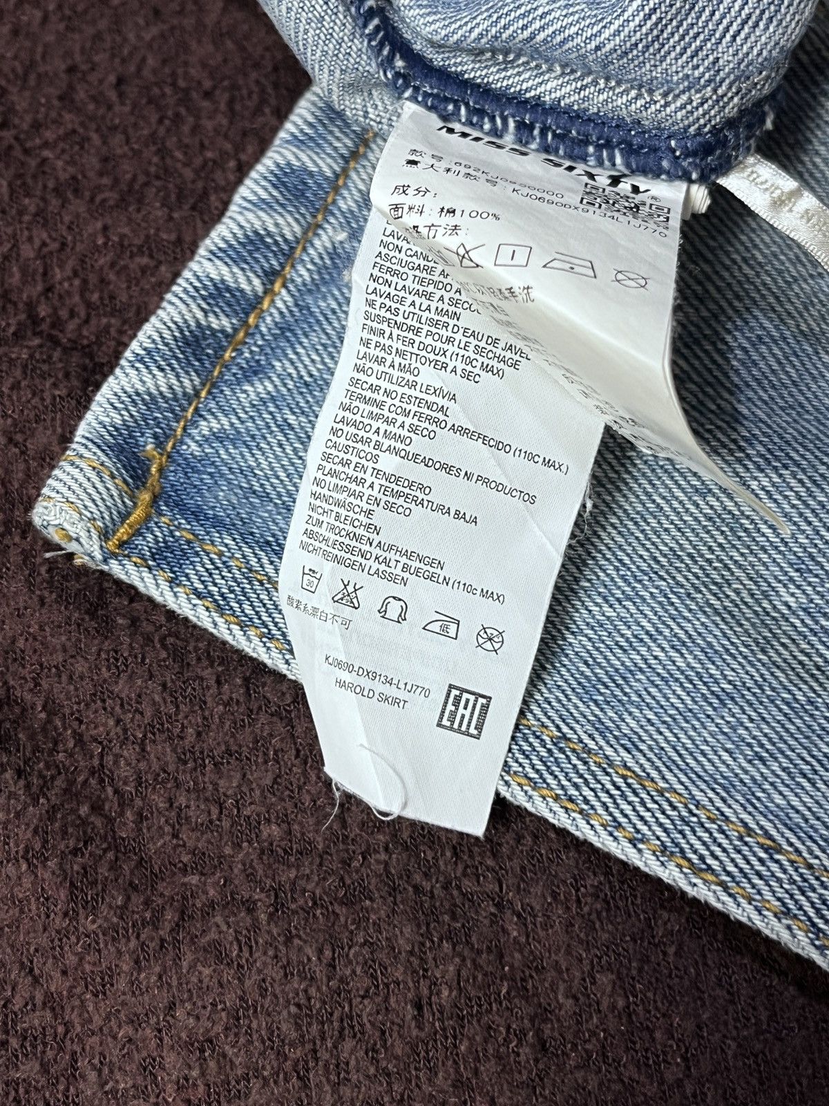 Miss Sixty Miss Sixty Skirt Ice Creem Denim Size 27" / US 4 / IT 40 - 9 Thumbnail