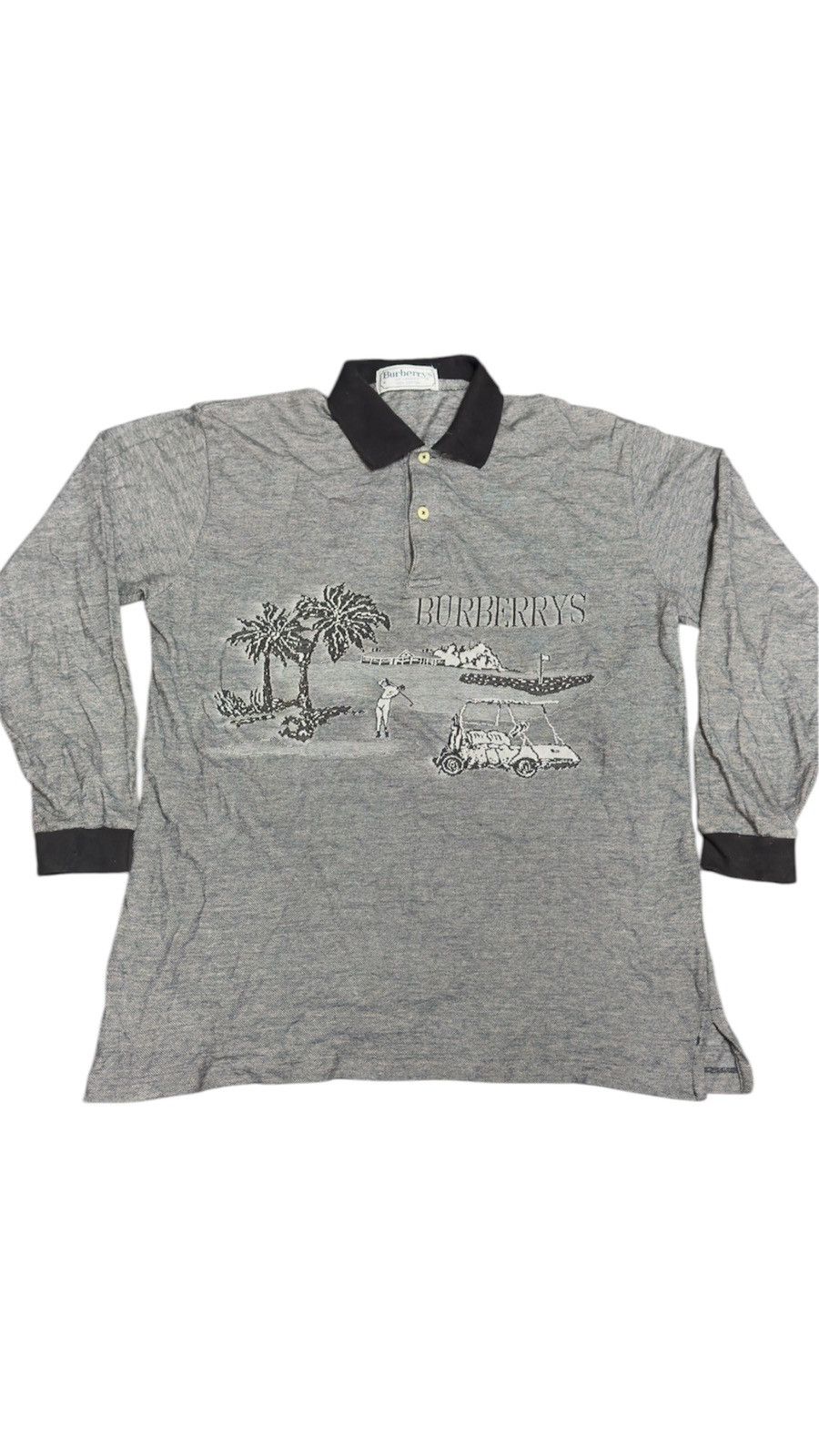 Burberry × Vintage Accept offer, Vintage burberry golf polo tshirt Size US M / EU 48-50 / 2 - 1 Thumbnail