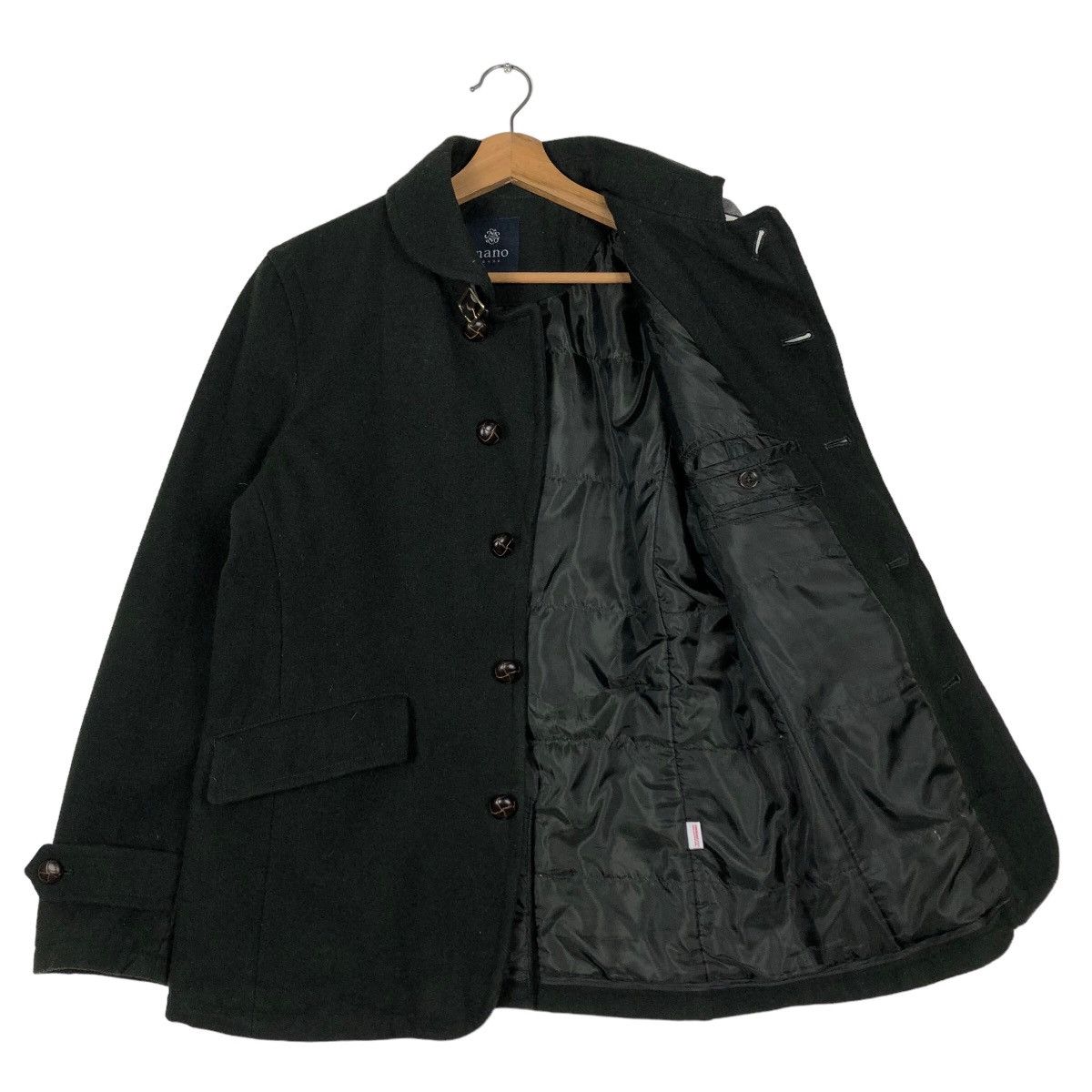 Issey Miyake 🔥Vintage Wool Work Jacket Button Nano Base Japan Made Size US M / EU 48-50 / 2 - 11 Thumbnail