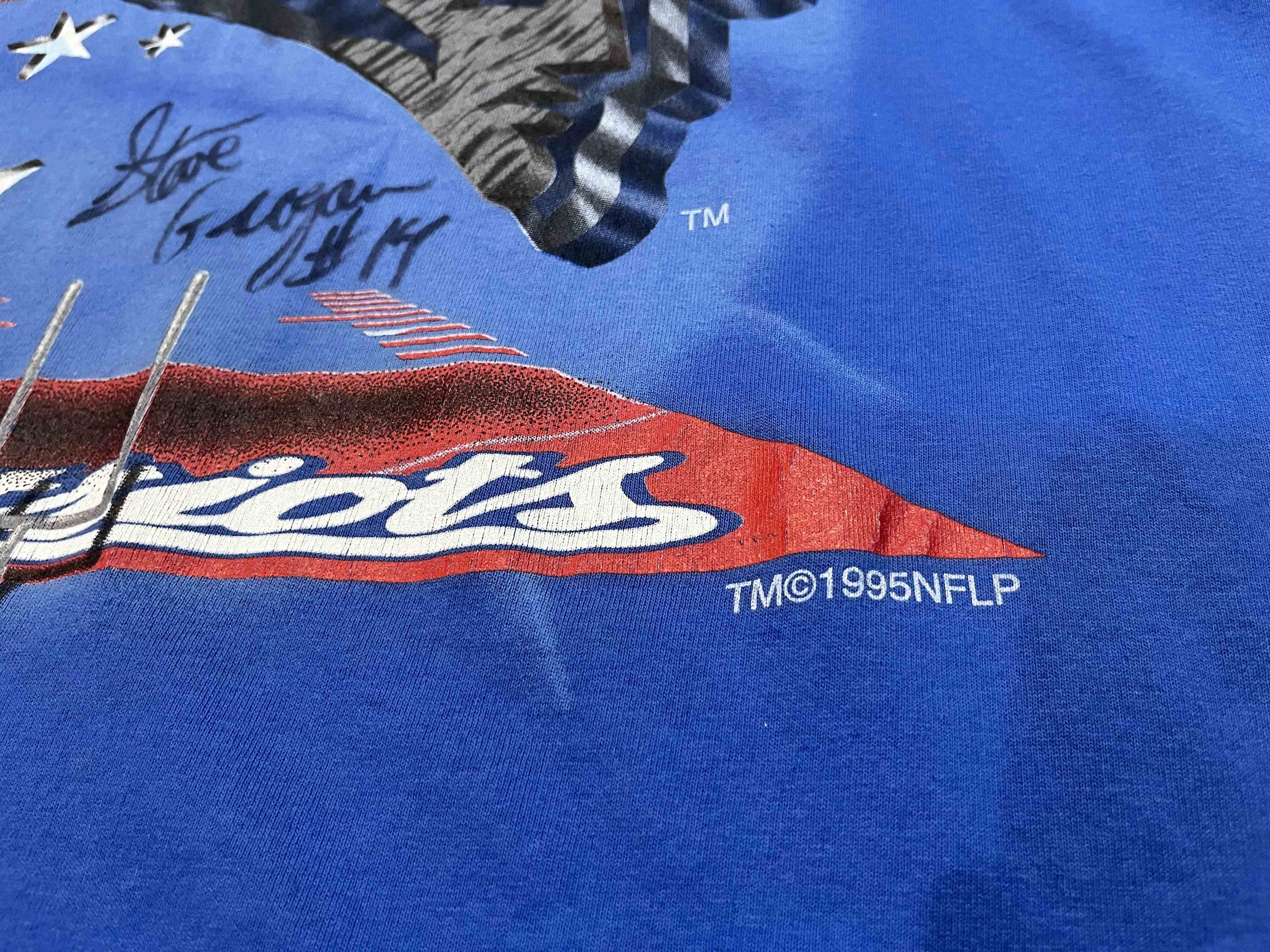NFL × Vintage Vintage College Concepts 1995 New England Patriots T-Shirt Size US XL / EU 56 / 4 - 4 Thumbnail