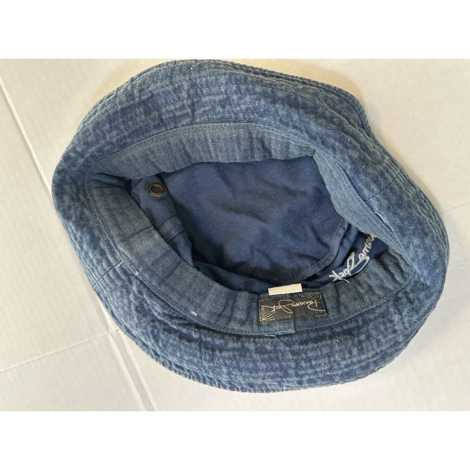 Panama Jack Panama Jack Blue Denim Bucket Sun Hat Vinted LR Cotton Size ONE SIZE - 10 Thumbnail