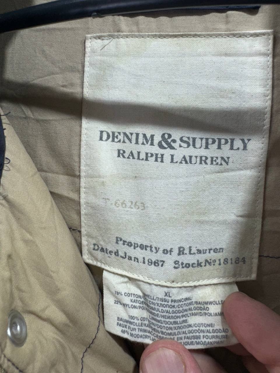 Ralph Lauren Vintage Denim & Supply Ralph Lauren Puffer / Down Jacket Size US XL / EU 56 / 4 - 8 Thumbnail