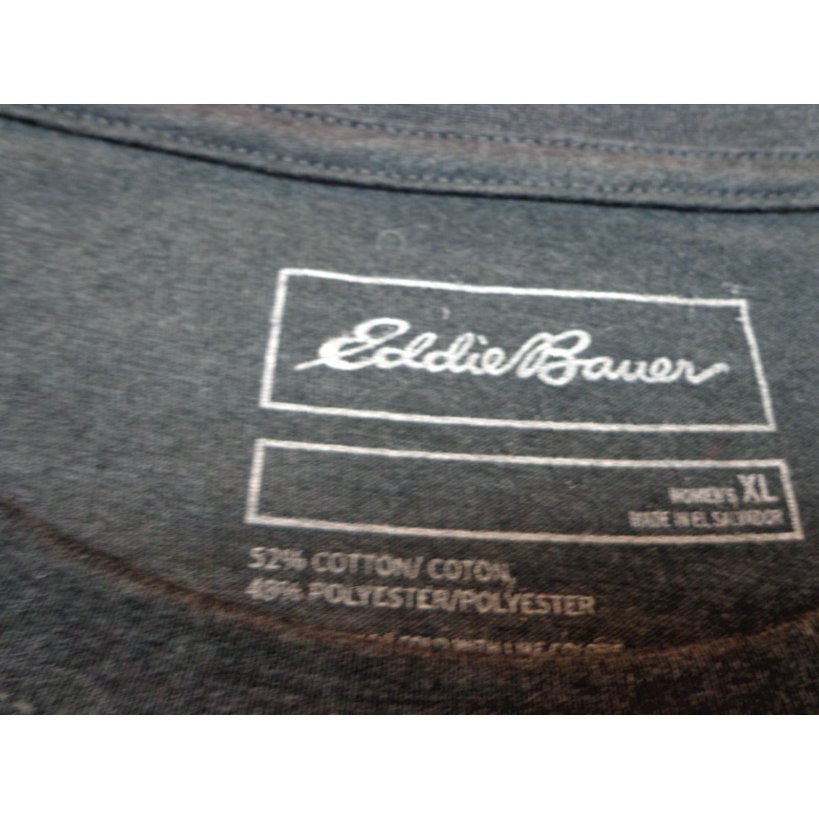 Eddie Bauer Eddie Bauer T-Shirt Women XL Gray Crew Neck Short Sleeve Patriotic Labrador Dog American Flag Size XL / US 12-14 / IT 48-50 - 4 Thumbnail