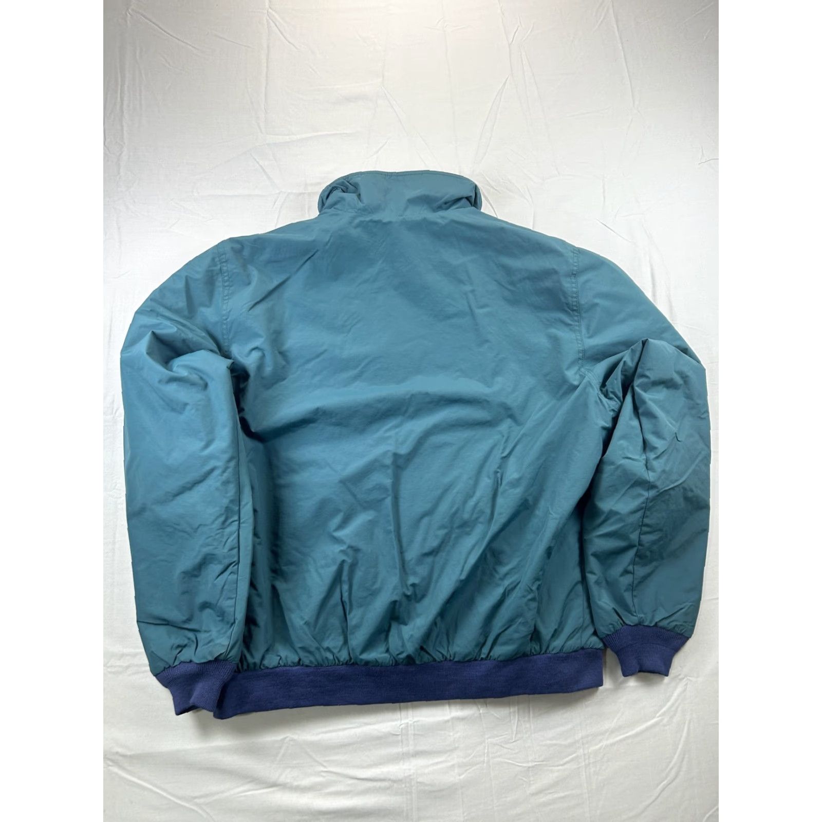 Vintage LL Bean Jacket Mens Large Green Nylon Bomber Fleece Lined Full Zip Size US L / EU 52-54 / 3 - 7 Thumbnail