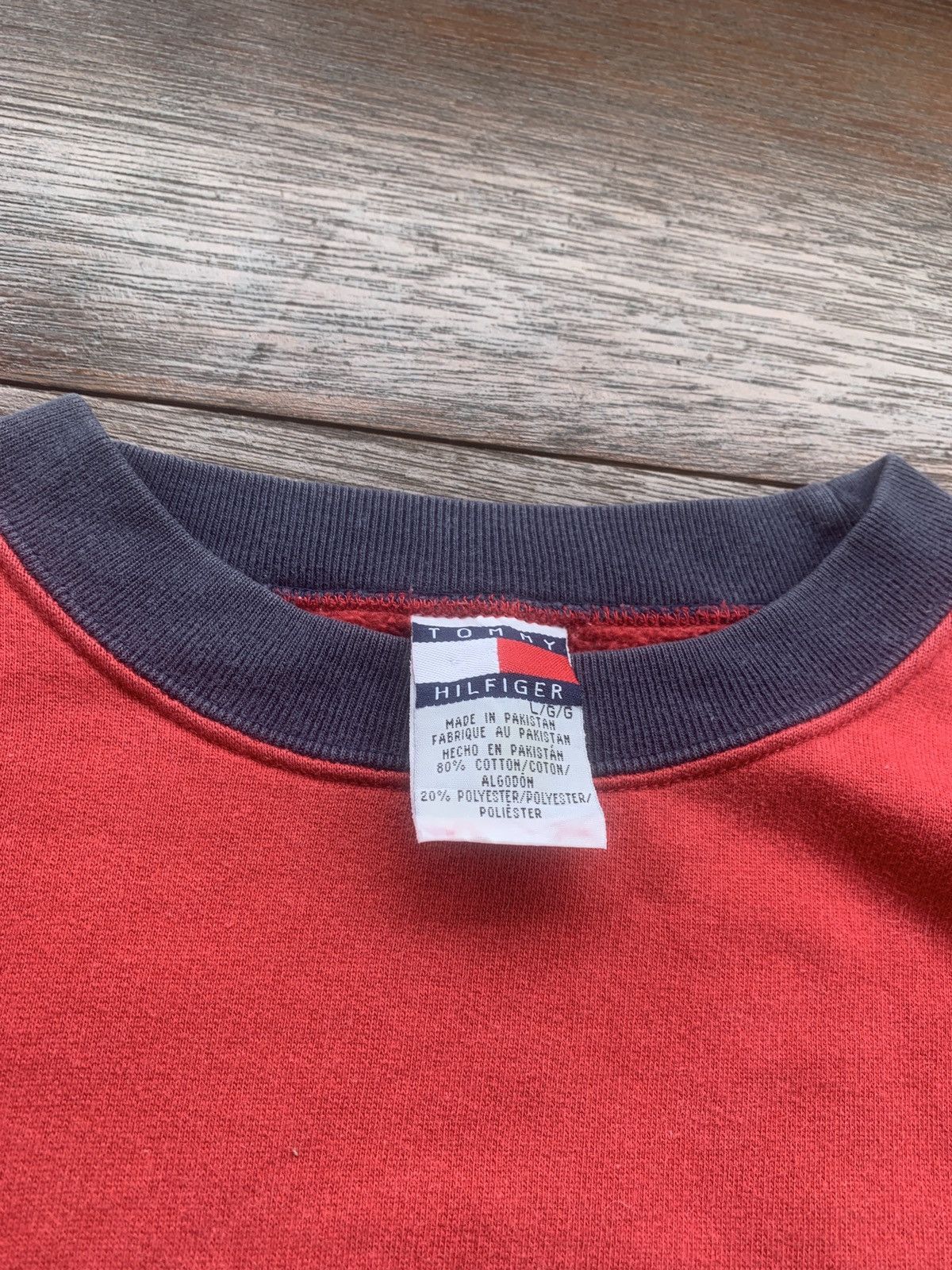 Tommy Hilfiger × Vintage Vintage Tommy Hilfiger embroidery logo sweatshirt Size US L / EU 52-54 / 3 - 3 Thumbnail