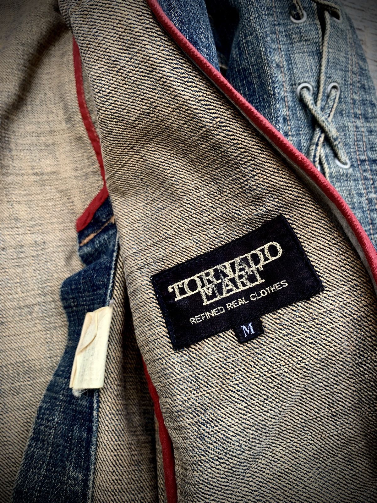 Tornado Mart RARE Tornado Mart lace up belt jacket Size US M / EU 48-50 / 2 - 6 Thumbnail