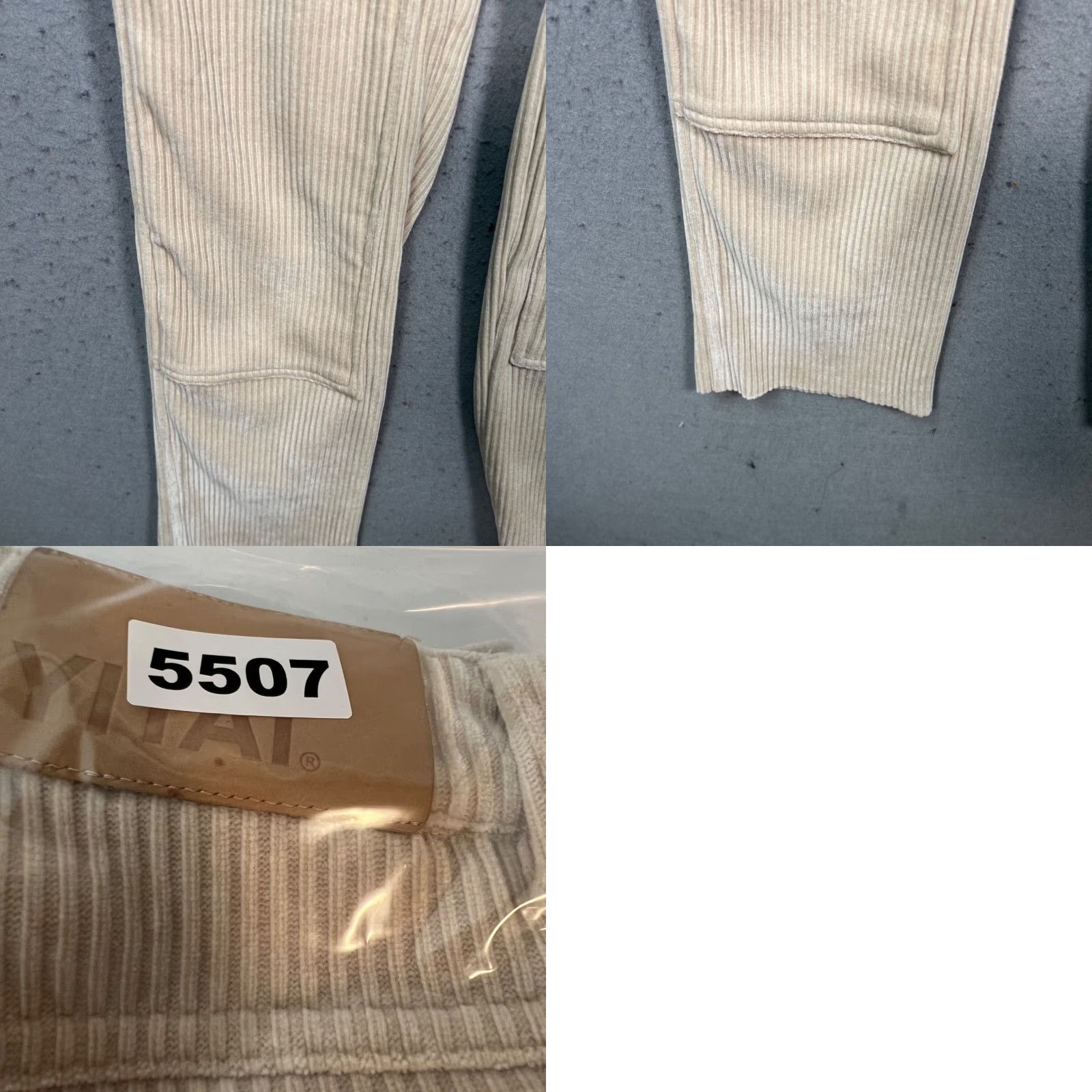 Vintage VINTAGE Yitai Mens XS Beige Corduroy Double Knee Carpenter Pants Utility Size US 27 - 9 Thumbnail