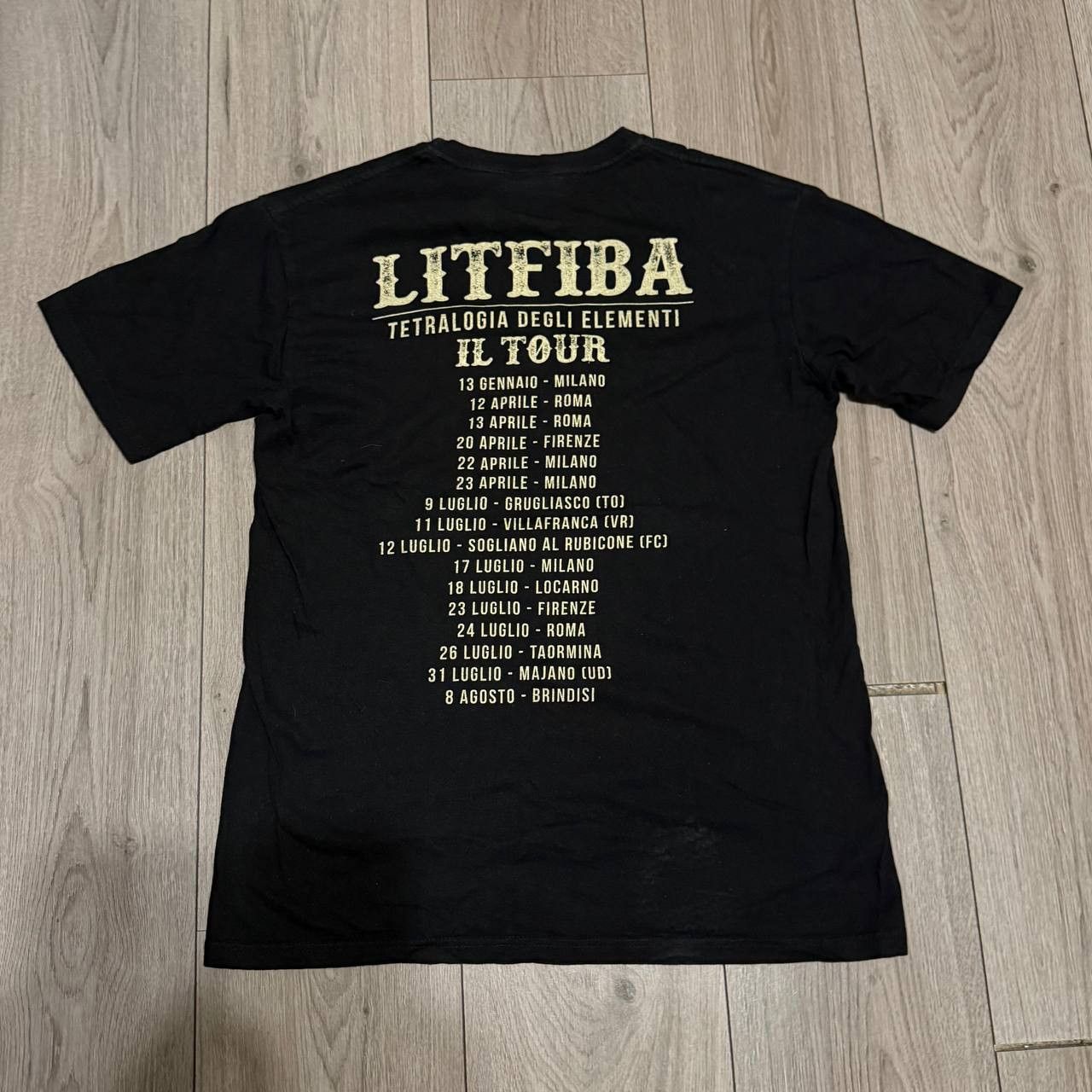 Other Vintage Rock Tee Litfiba Size M Black Size US M / EU 48-50 / 2 - 6 Thumbnail