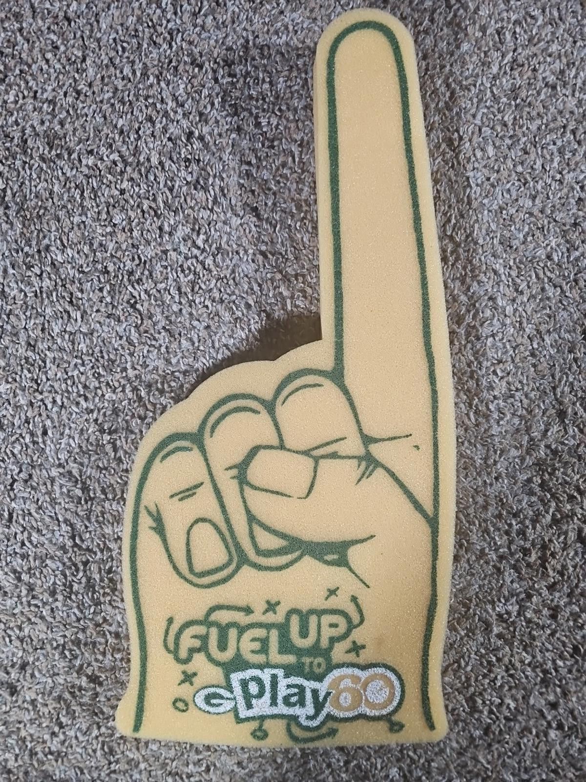 The Unbranded Brand fuel up play 60 Green Bay Packers foam finger Size ONE SIZE - 1 Thumbnail