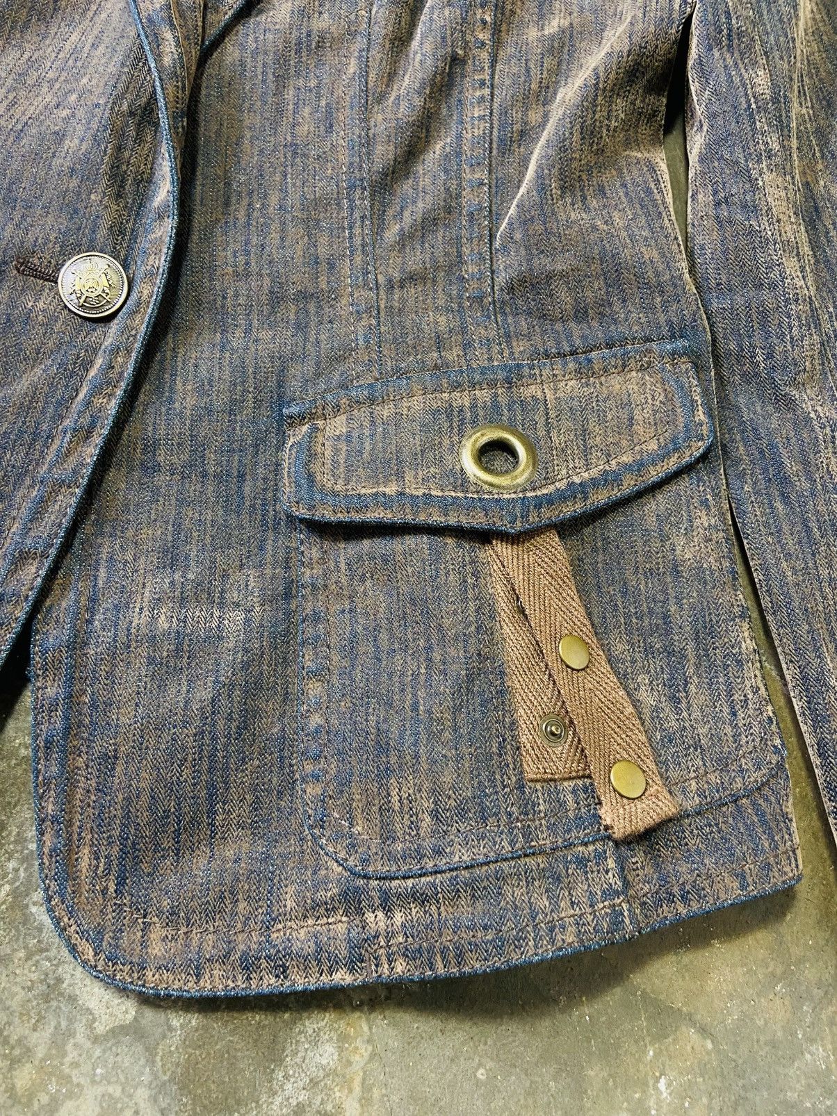 Seditionaries Piece Montee Denim Punk Blazer Size S / US 4 / IT 40 - 9 Thumbnail