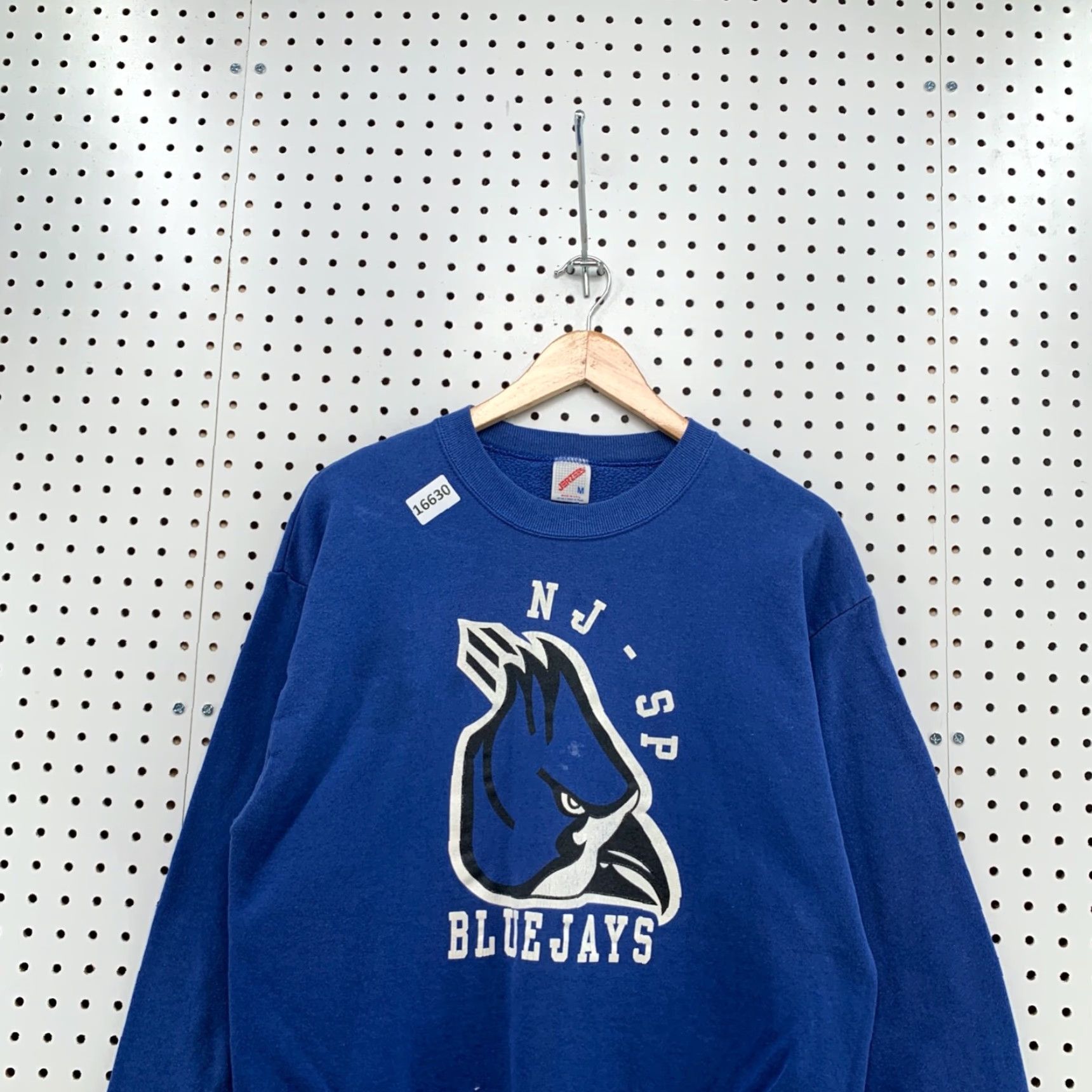 Jerzees VINTAGE Blue Jays Crew Neck Sweatshirt Mens Size M Blue 21x25 90s Jerzees Sweatshirt Size US M / EU 48-50 / 2 - 2 Thumbnail
