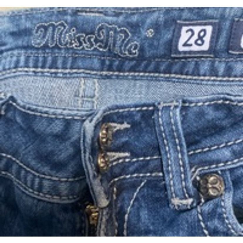 Miss Me Y2K Bootcut Skinny Dark Wash Miss Me Jeans Size 28 JP4221RSI Size 28" / US 6 / IT 42 - 6 Thumbnail