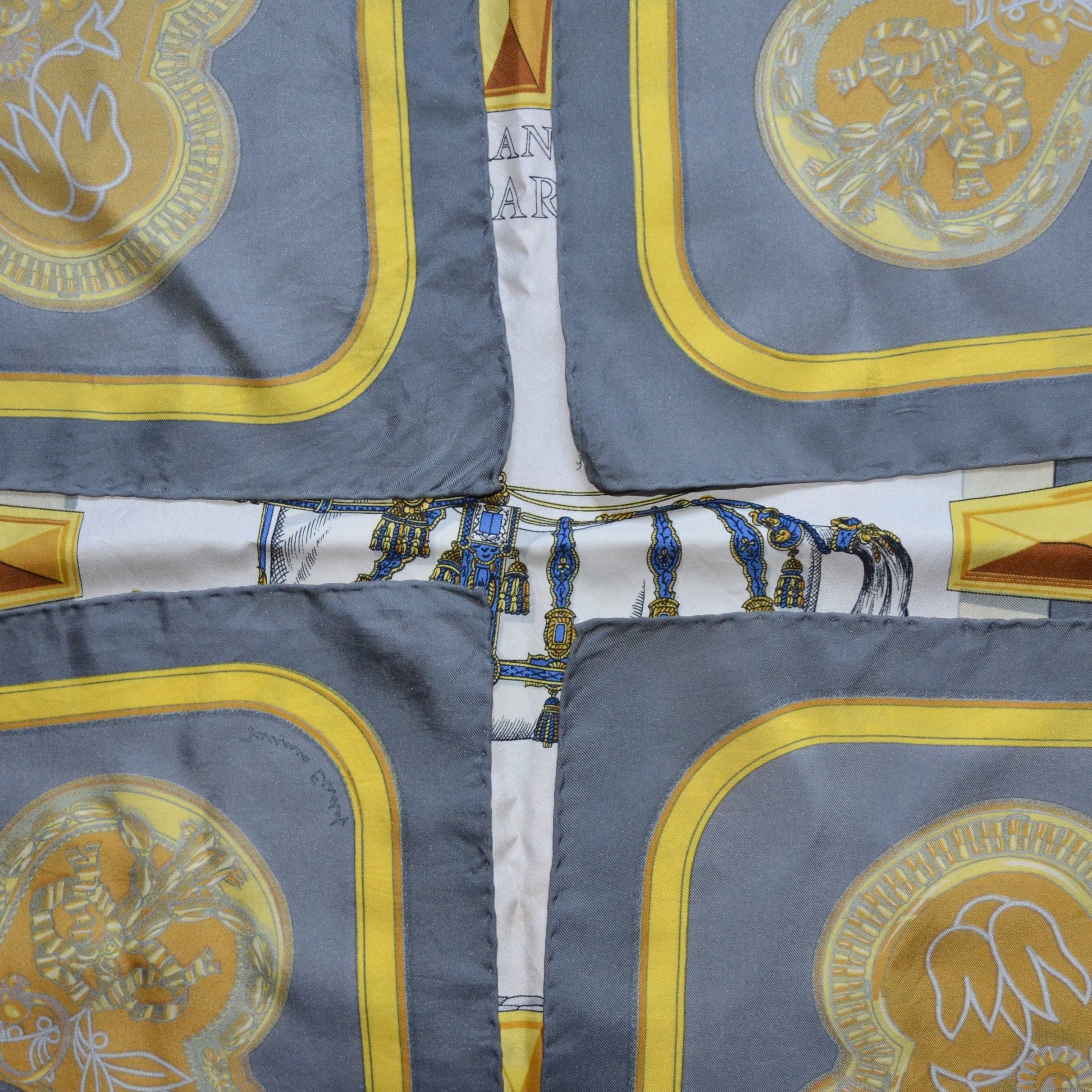 Hermes Authentic Hermes Paris Grand Apparat Jacques Eudel 1962 Silk Size ONE SIZE - 8 Thumbnail