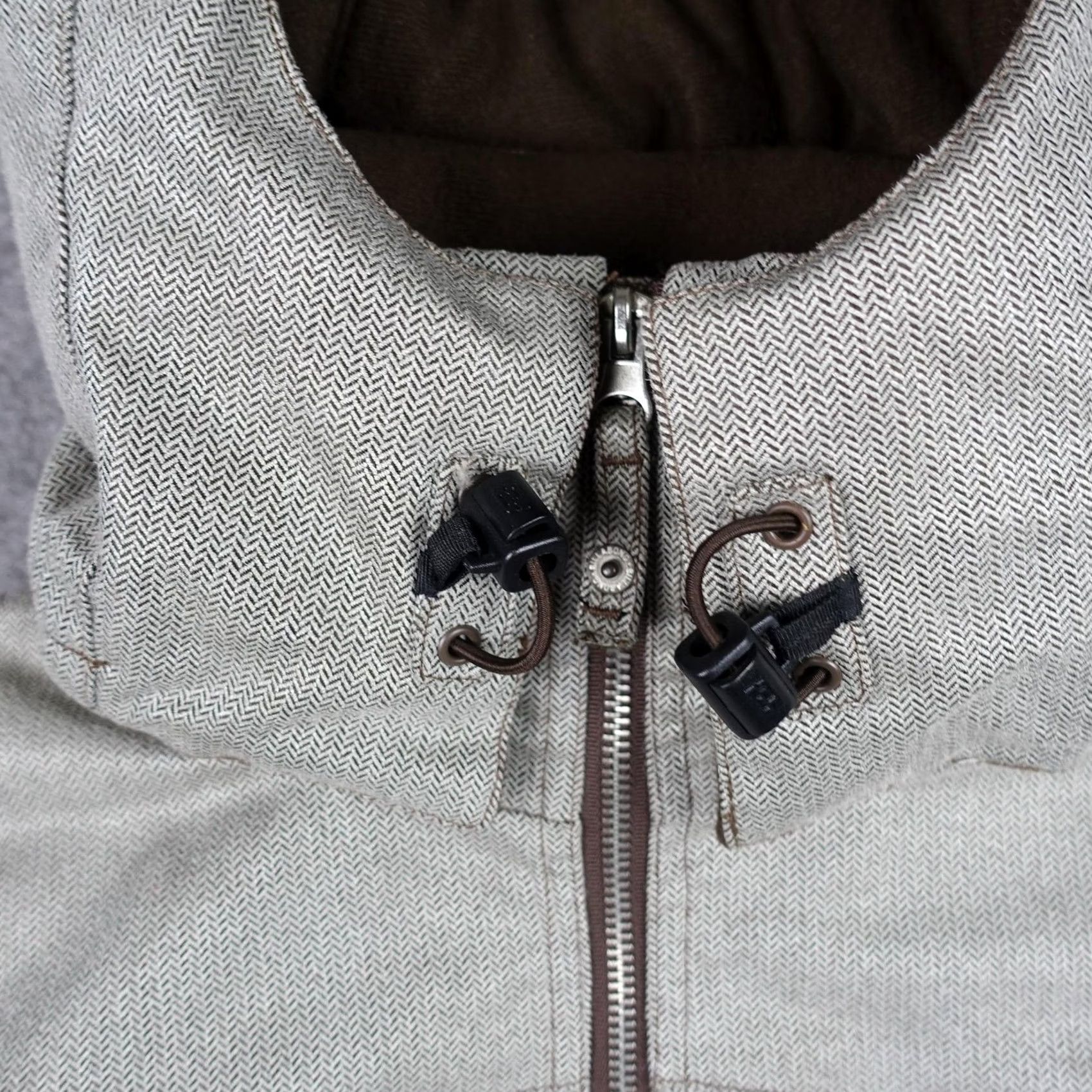 Billabong Billabong Pilot Jacket Womens XS Gray Herringbone Ski Jacket Waterproof Insulated Mid-Length Hooded Breatha Ble Size XS / US 0-2 / IT 36-38 - 3 Thumbnail