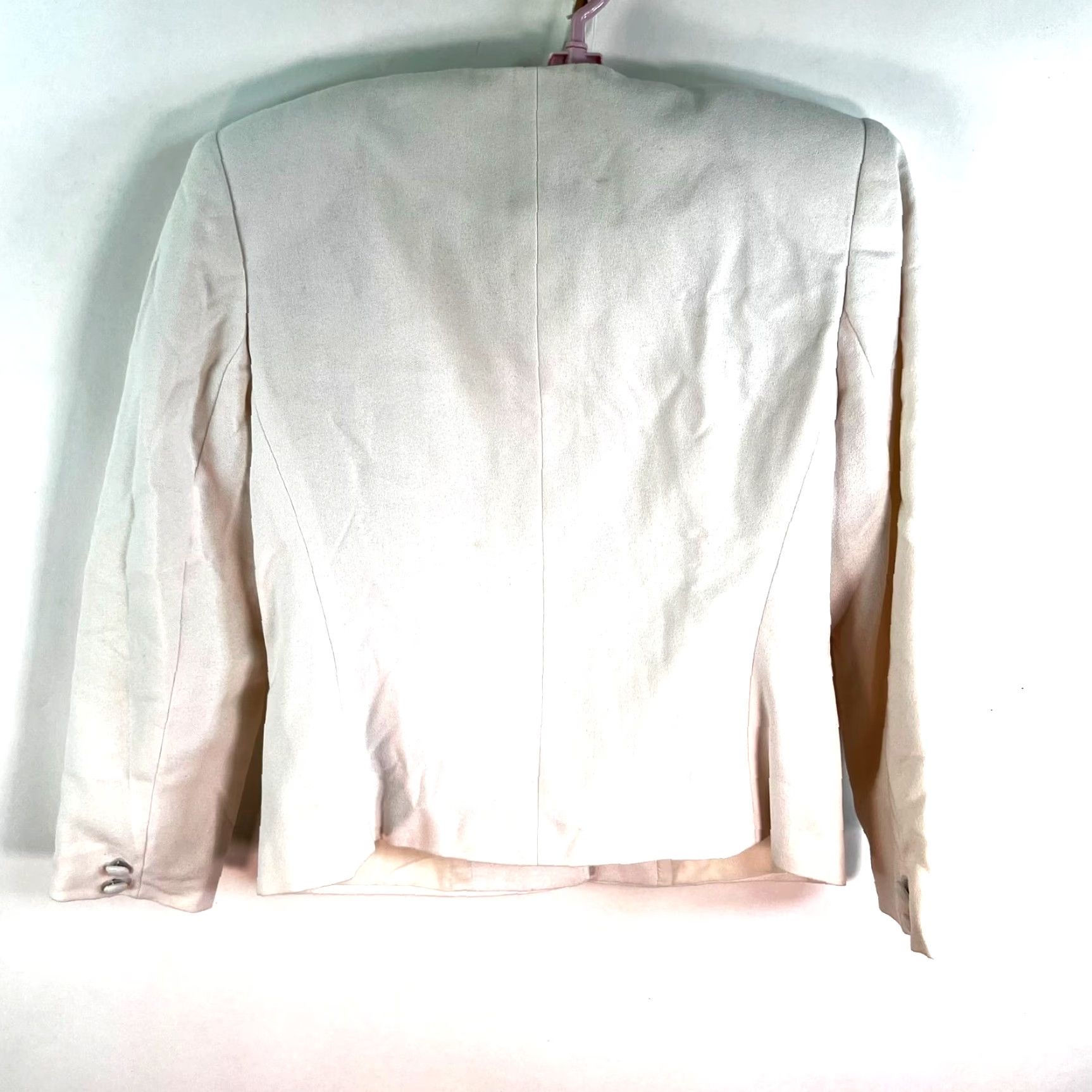 Vintage VTG E.H. Woods Bow Tie Blazer Womens 8P White Pads Lined Size M / US 6-8 / IT 42-44 - 7 Thumbnail