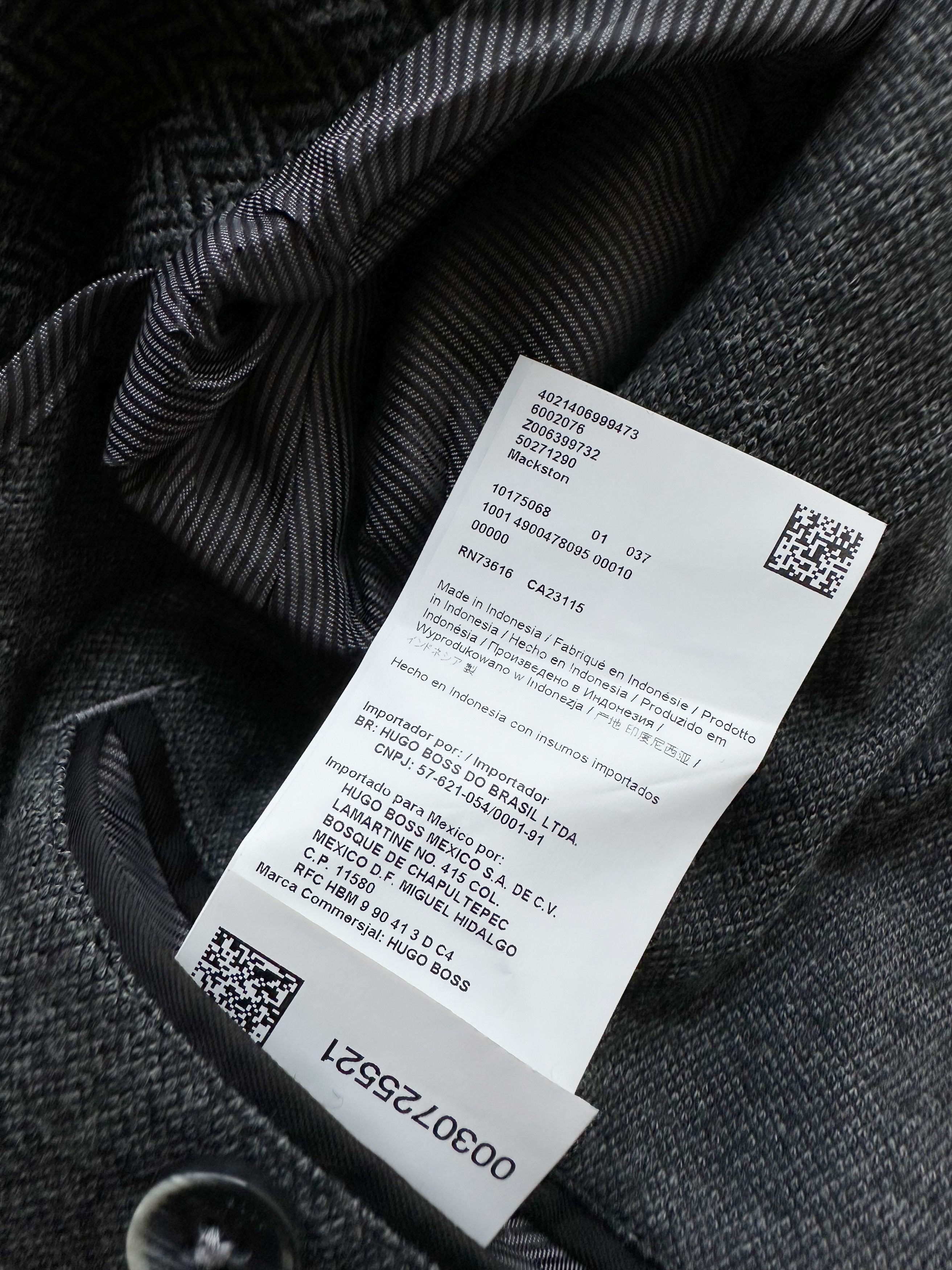 Hugo × Hugo Boss Hugo Boss grey melange wool blazer Size 46R - 10 Thumbnail