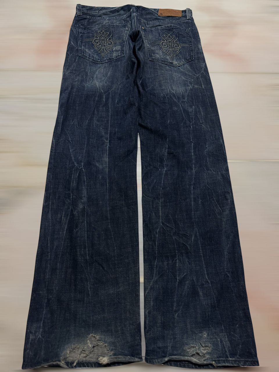 Tornado Mart 2000s Japanese Baggy-Wide Grunge Distressed Ripped Thunder Size US 32 / EU 48 - 10 Thumbnail