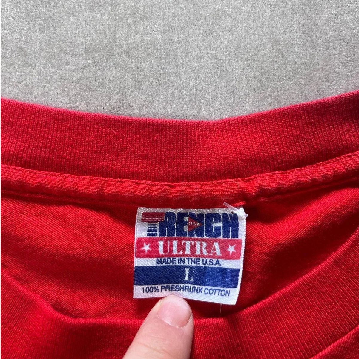 Other 90s Vintage Kansas City Chiefs Trench Red T Shirt Size L Size US L / EU 52-54 / 3 - 4 Thumbnail