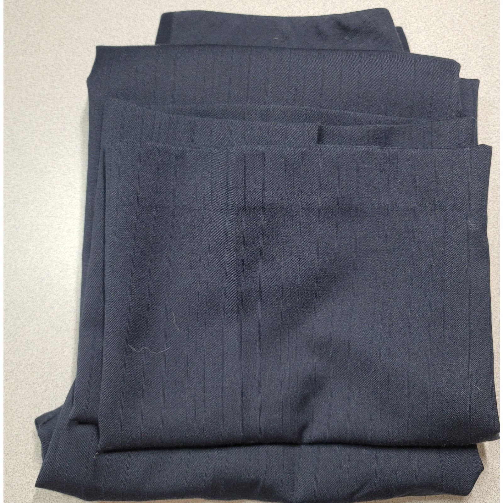 Ann Taylor Ann Taylor Navy Blue Pinstripe Flat Front Dress Pants OP Size 25" / US 0 / IT 36 - 5 Thumbnail