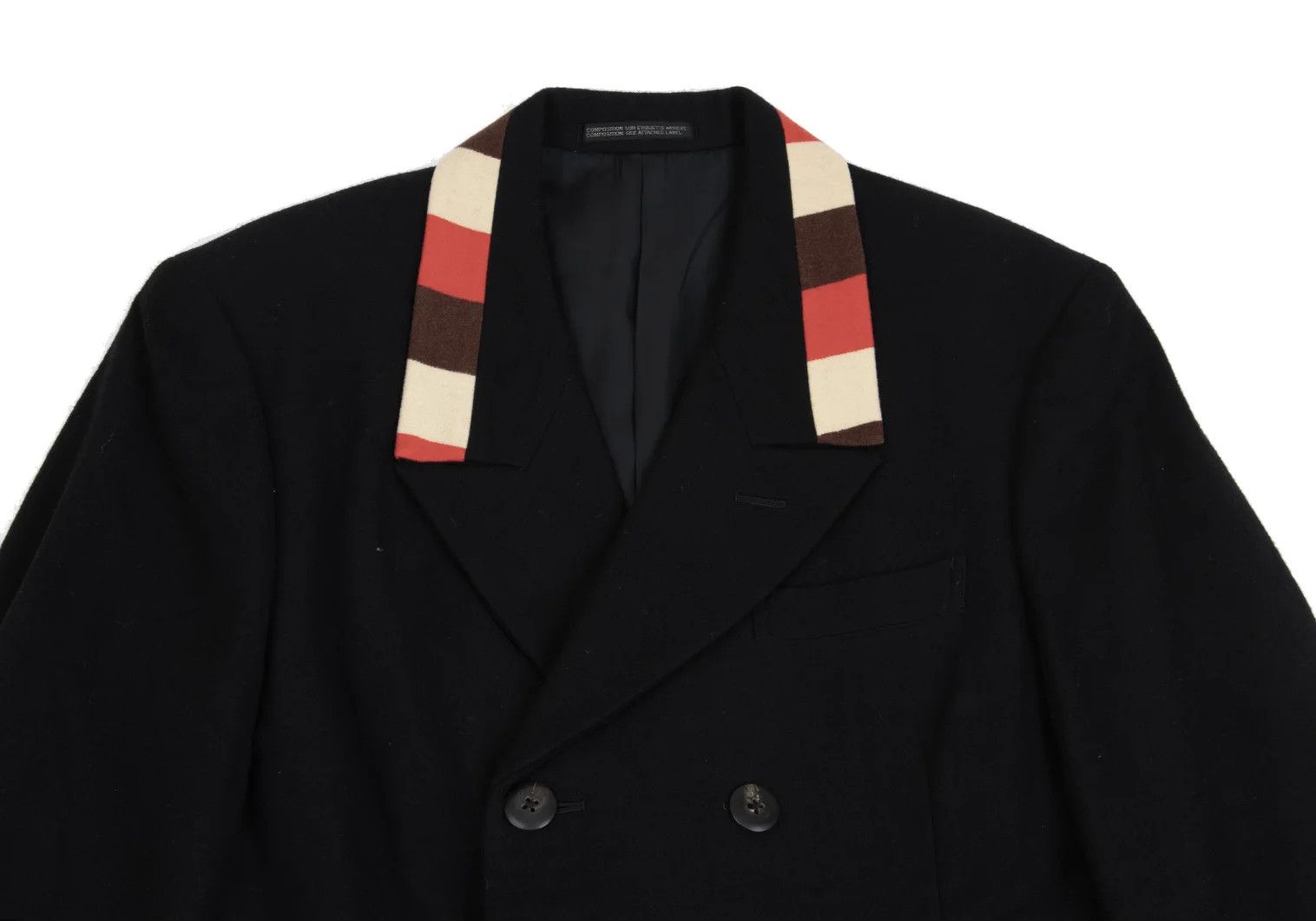 Yohji Yamamoto Yohji Yamamoto Felt Wool Double Jacket Size US S / EU 44-46 / 1 - 2 Thumbnail