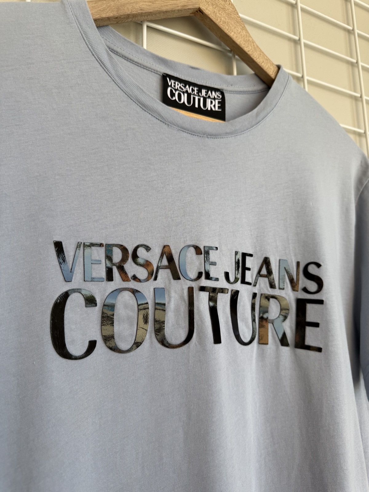 Versace Jeans Couture Versace Jeans Couture Logo-Print T-Shirt Mens Size M Cotton Size US M / EU 48-50 / 2 - 9 Thumbnail