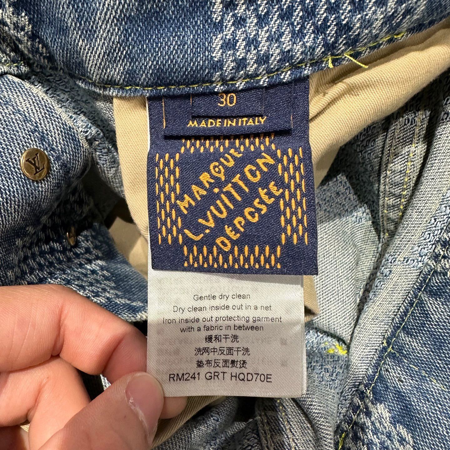 Louis Vuitton Louis Vuitton P.W. Box Check Micro Flare Jeans 30 Cotton Size 30" / US 8 / IT 44 - 4 Thumbnail