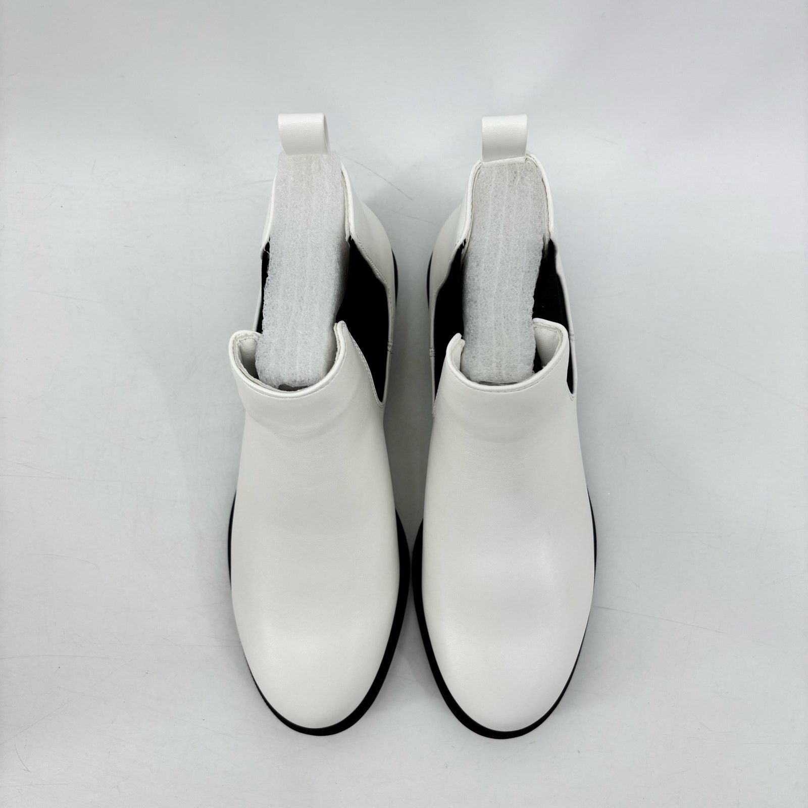Other Anjoufemme Womens Size 7 Chelsea White Boots Booties Ankle Size US 7 / IT 37 - 4 Thumbnail