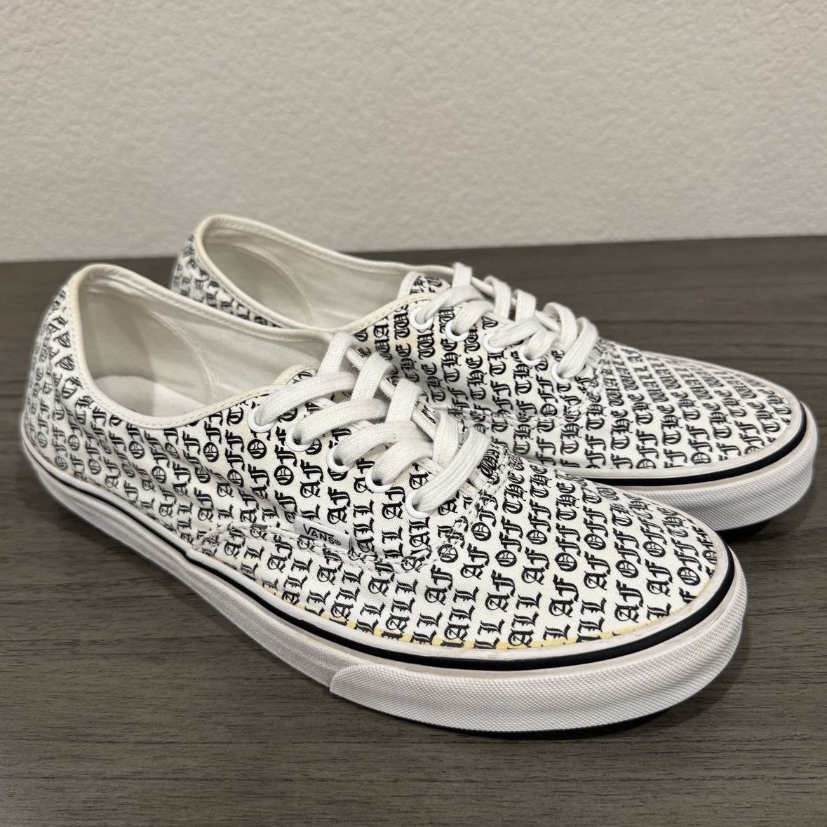 Vans Vans Authentic Off The Wall Print US 13 | Grailed