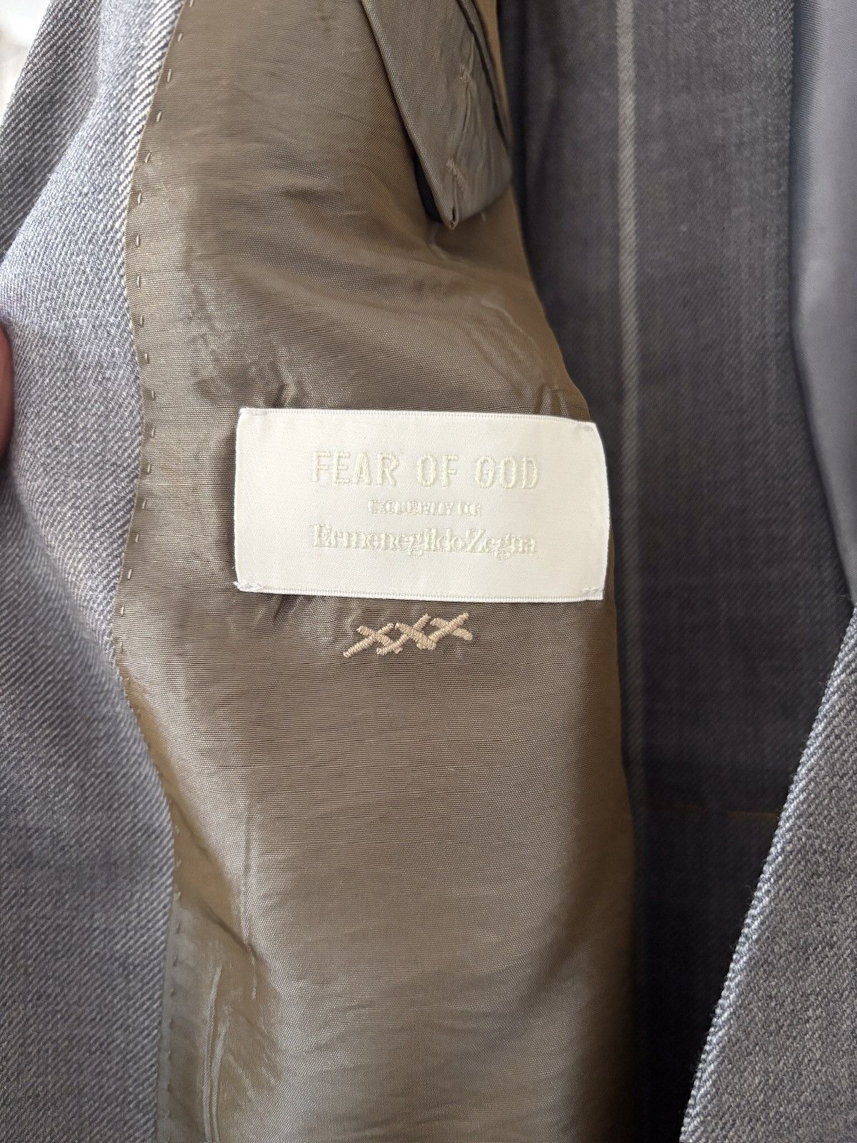Ermenegildo Zegna × Fear of God Rare Fear of God Zegna Striped Suit Size 42R - 6 Thumbnail