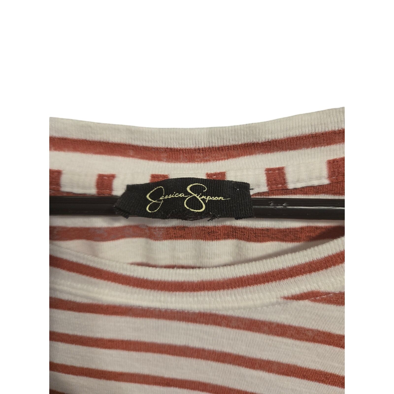 Jessica Simpson Jessica Simpson Striped Puff Sleeve Raglan Top 2X Size XXL / US 16-18 / IT 52-54 - 3 Thumbnail