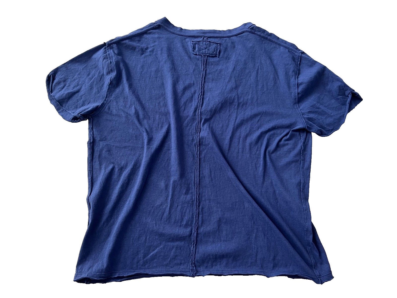 Free People We the Free People V-Neck Oversized Tee in Navy ( S ) Size S / US 4 / IT 40 - 2 Thumbnail