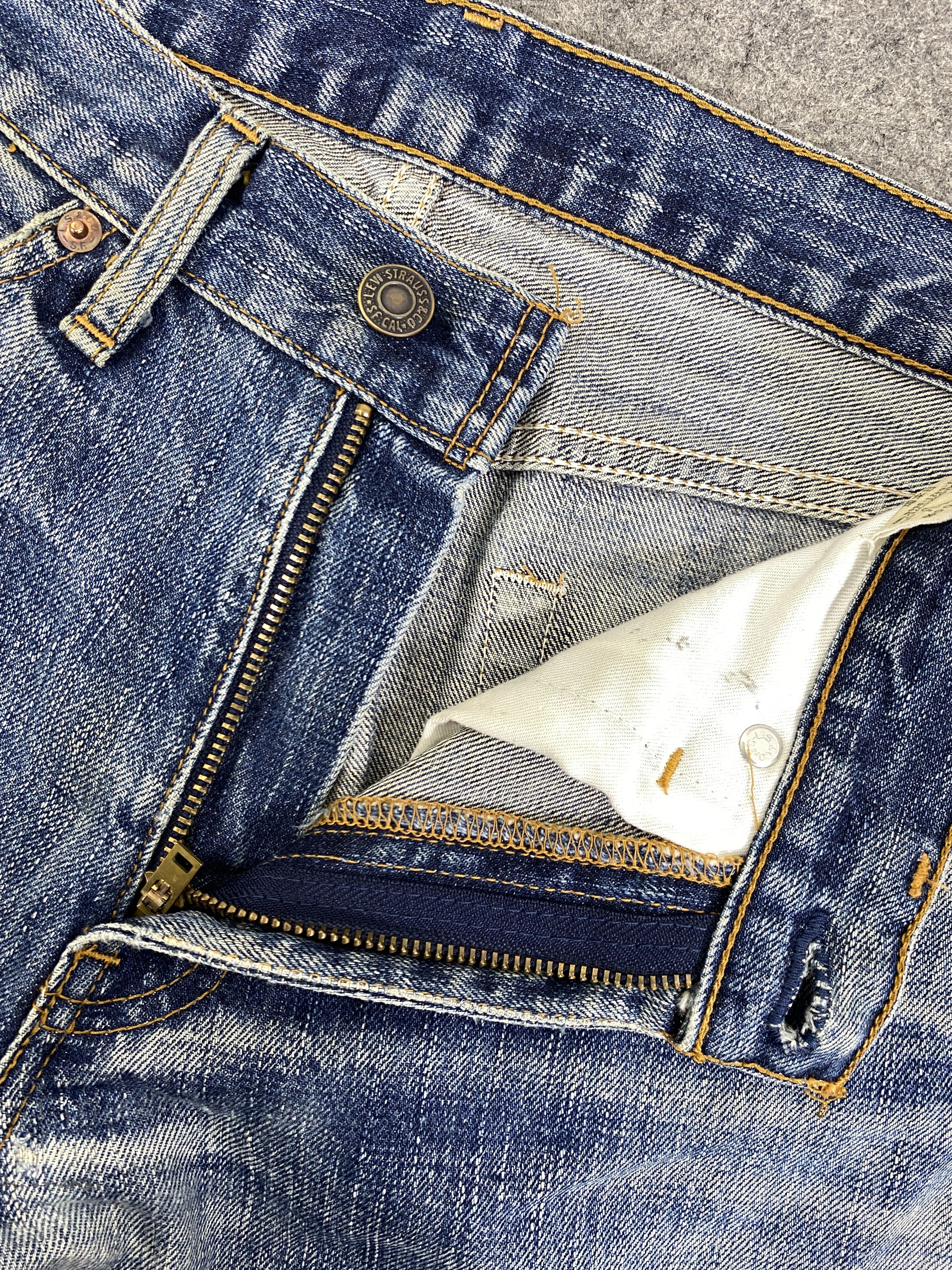 Levi's Faded Blue Vintage Levis 517 Flare Jeans 30x30 - JN3217 Size US 30 / EU 46 - 6 Thumbnail
