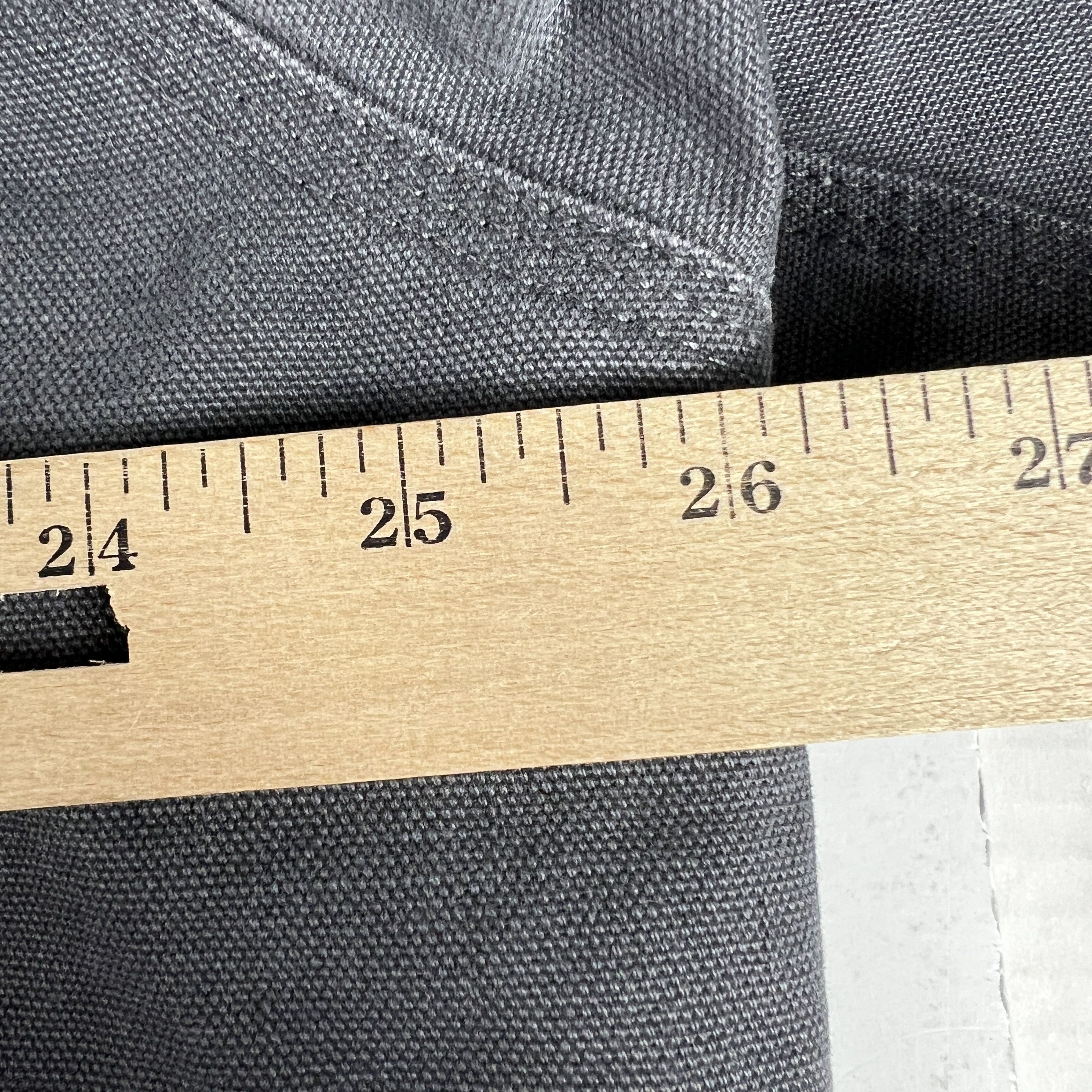 Walls Canvas Chore Jacket Grey Faded Sherpa Lined Full Zip