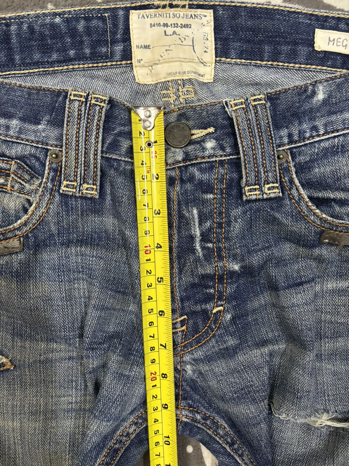 Ben Taverniti Unravel Project Taverniti So by Jimmy Taverniti Distressed Grunge Jeans Size US 31 - 18 Thumbnail