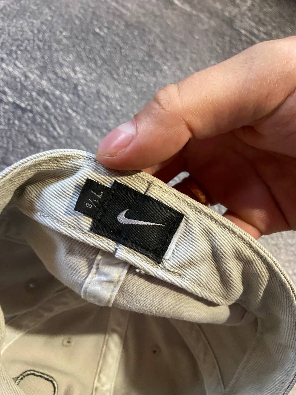 Nike Vintage Nike gray cap Size 32 - 6 Thumbnail