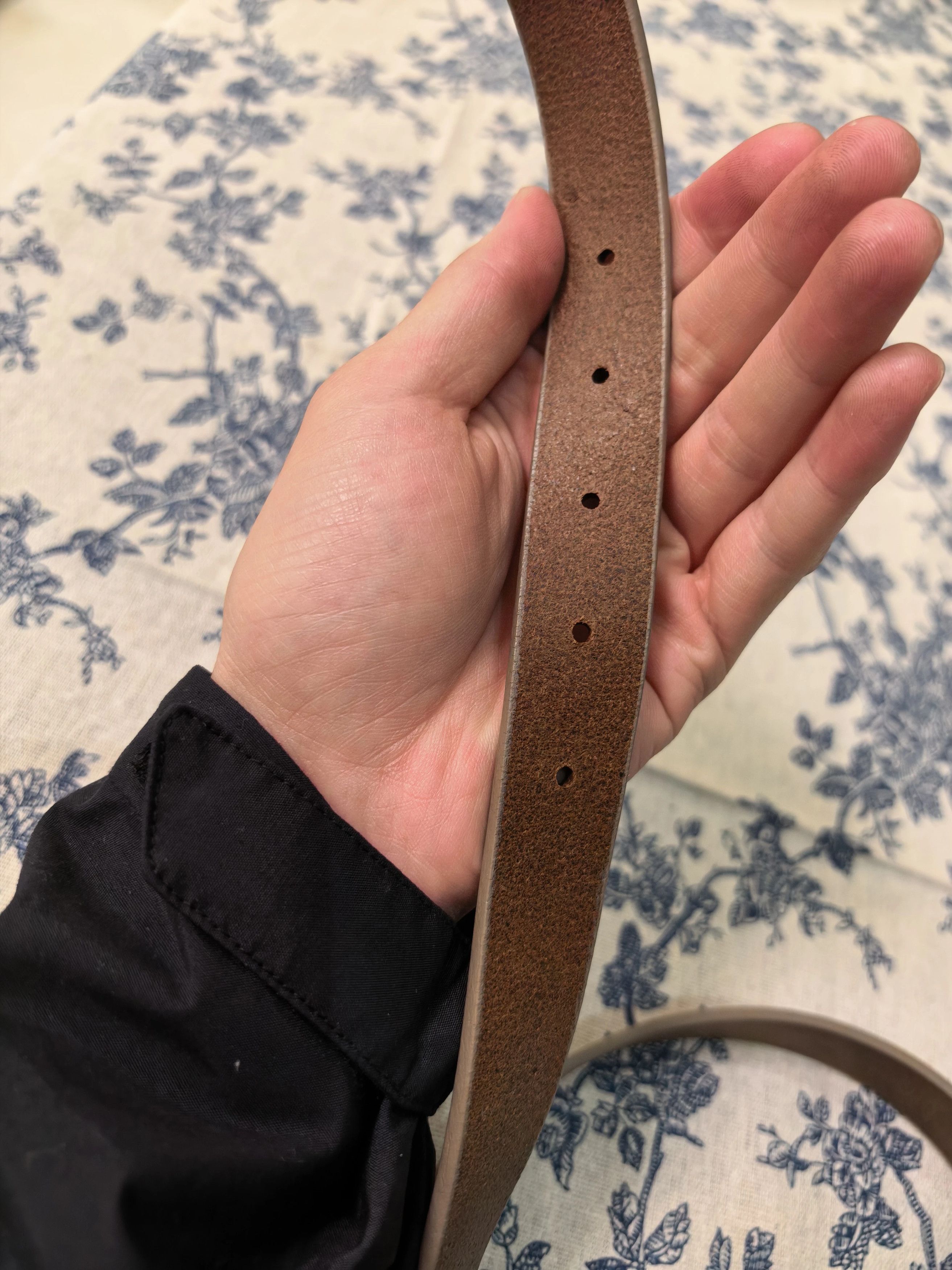 Maison Margiela Maison Margiela Aged Leather Belt Ladies Brown 85cm 2cm Size ONE SIZE - 7 Thumbnail
