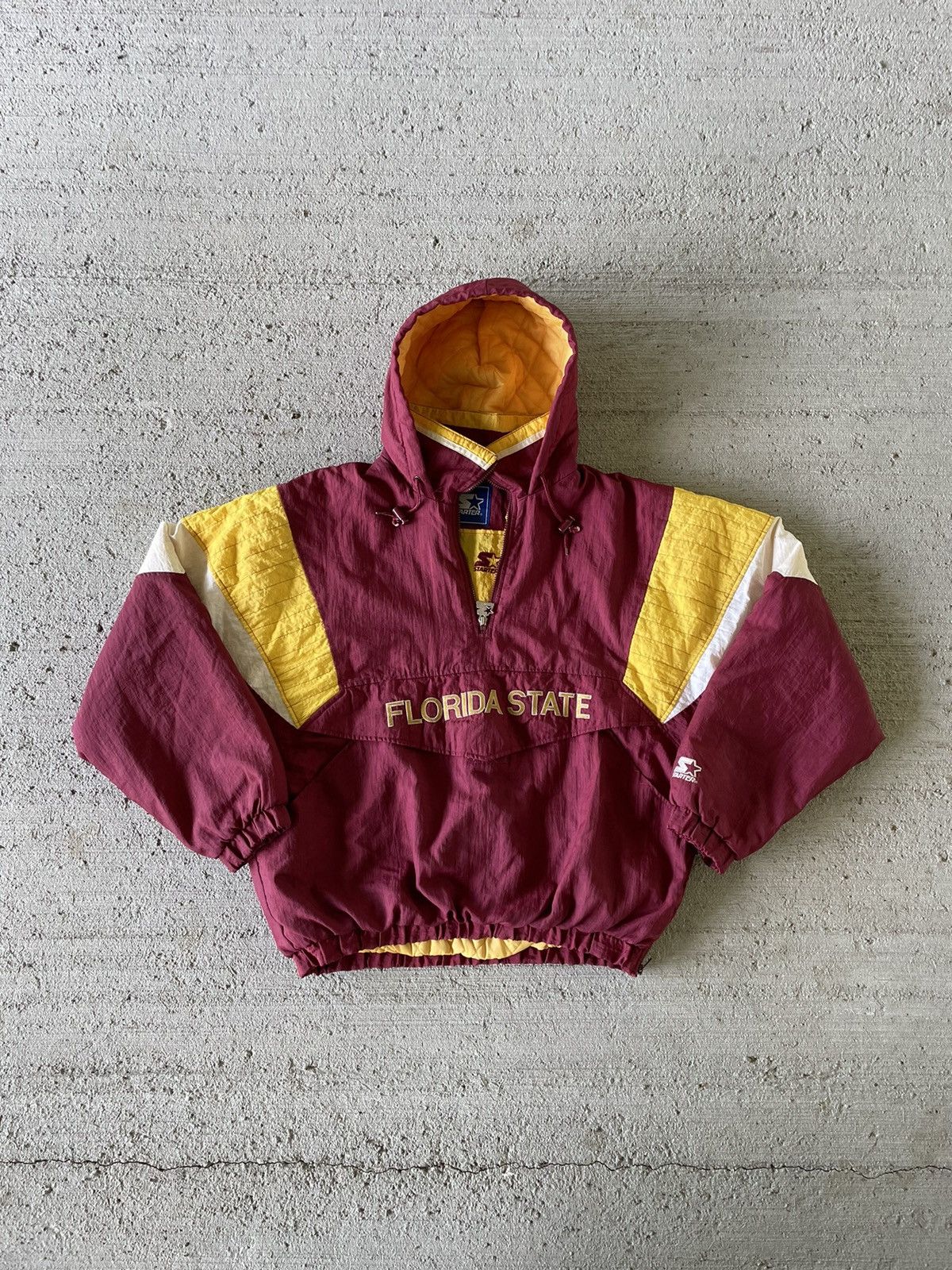 Vintage store starter Florida state pullover jacket