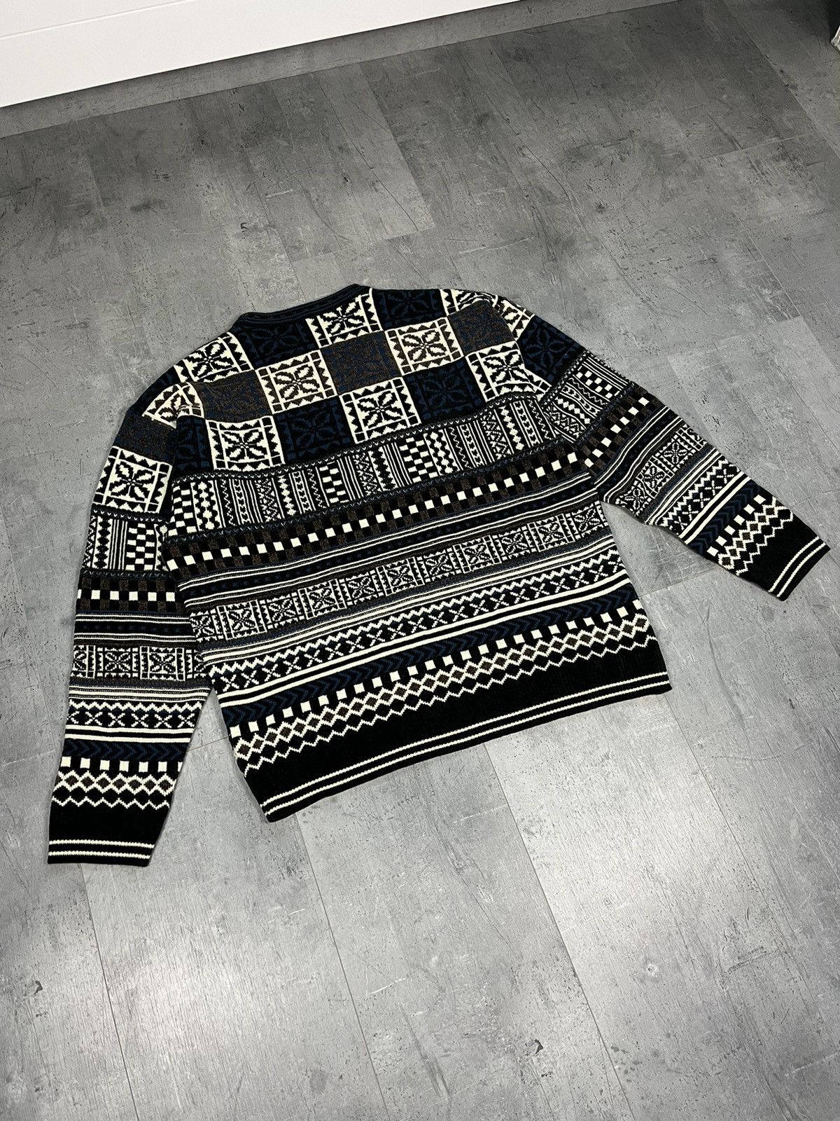 Kenzo × Vintage Kenzo Homme Vintage Sweater Knit Jumper Size US L / EU 52-54 / 3 - 2 Thumbnail