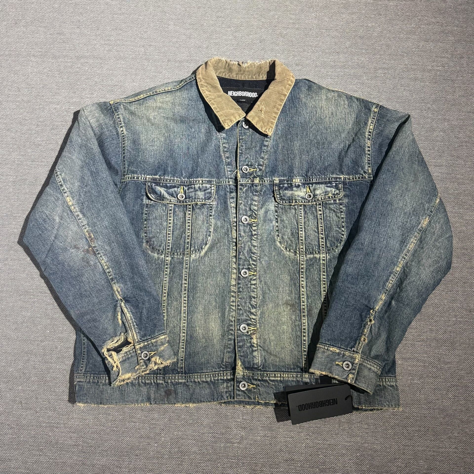 Neighborhood Neighborhood 23AW Savage Storm Rider Denim Jacket Size US XL / EU 56 / 4 - 1 Thumbnail