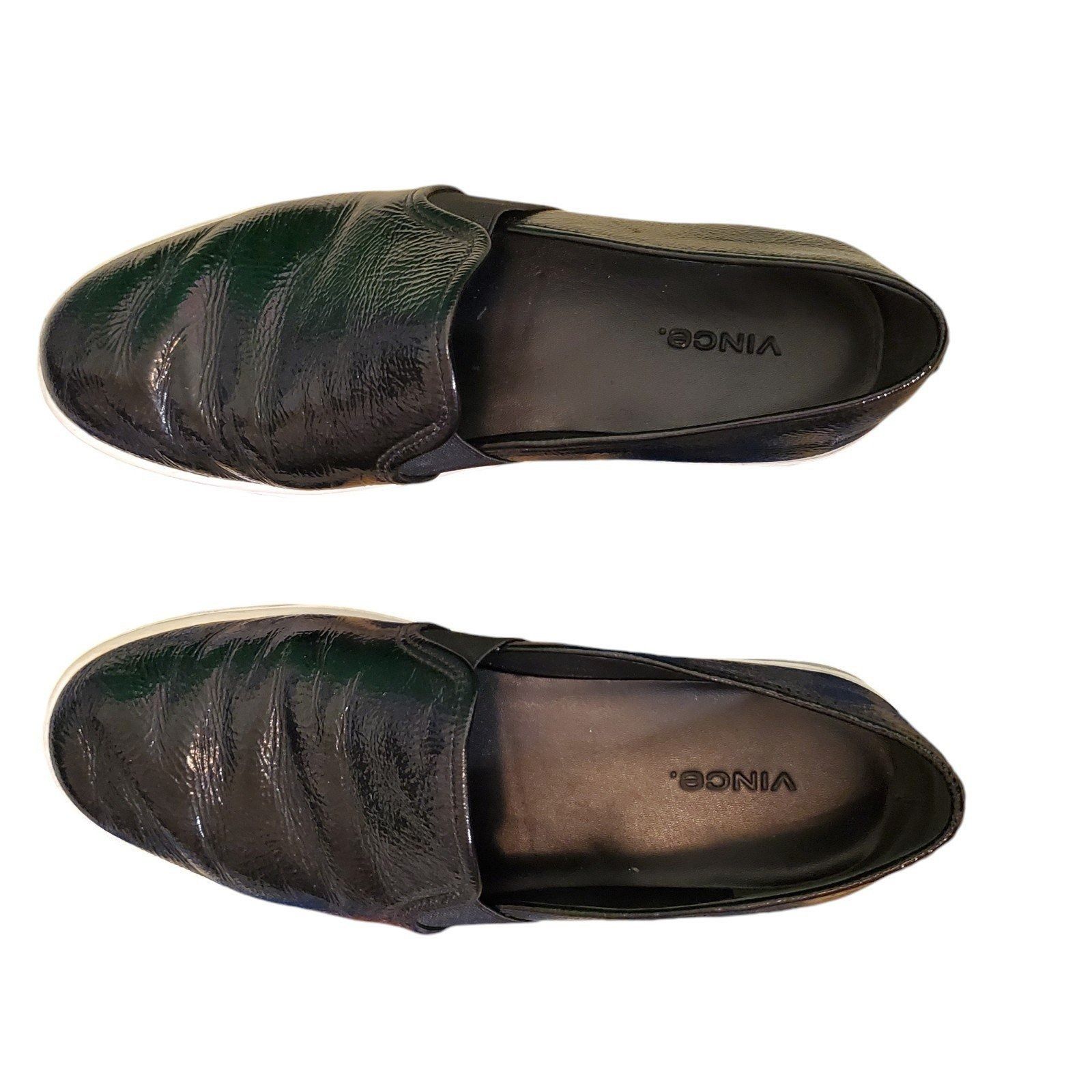 Vince Vince Blair Leather Women's Slip-On Sneaker Black/White Sz 9 Size US 9 / IT 39 - 5 Thumbnail