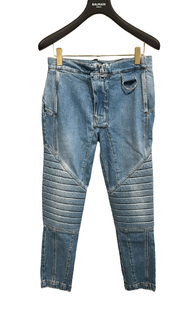 image of Balmain Denim Pants In Blue, Men's (Size 34)