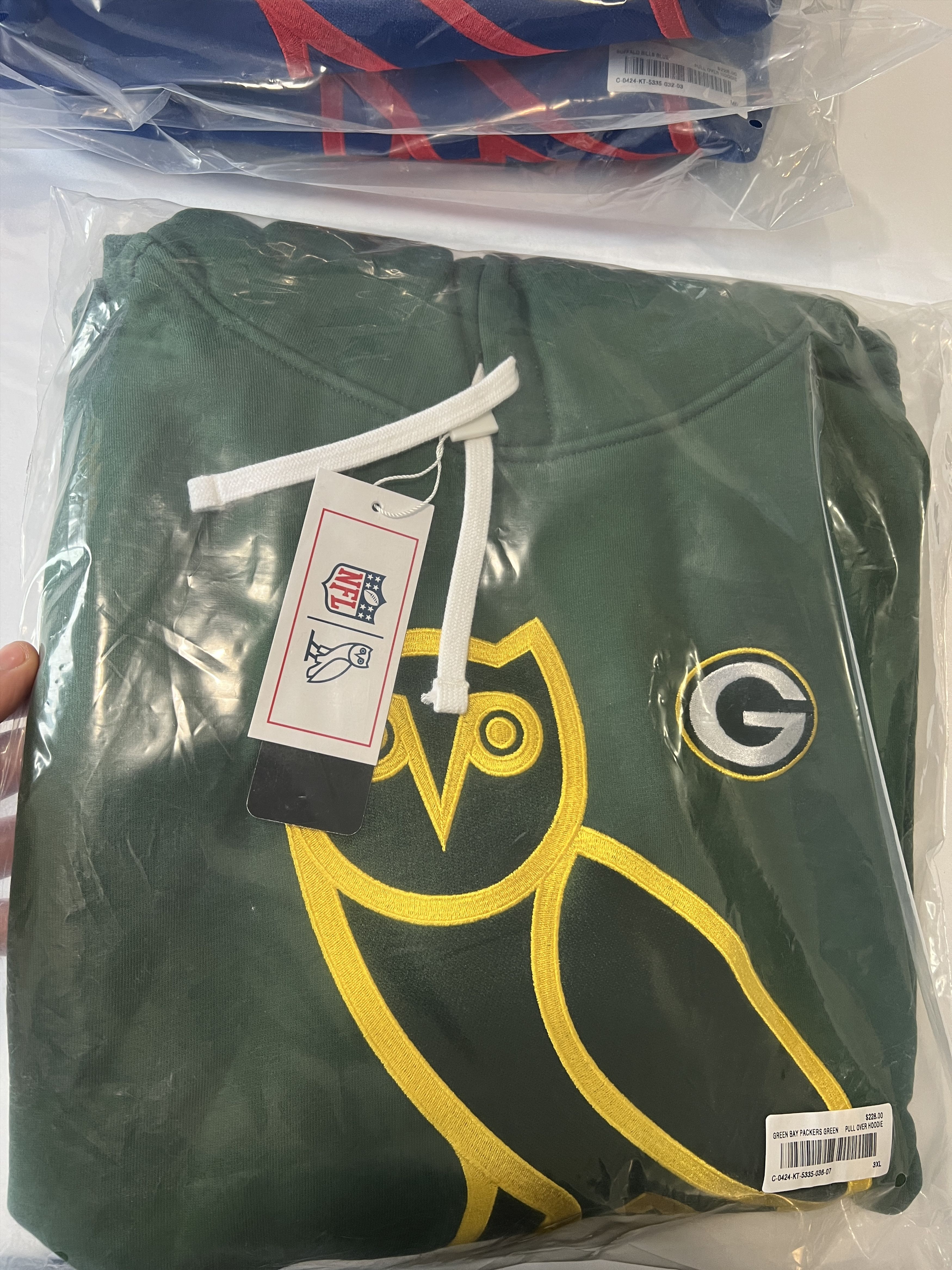 Drake OVO x NFL Green Bay Packers Icon Team OG Owl Hoodie XXXL Size US XXL / EU 58 / 5 - 1 Thumbnail
