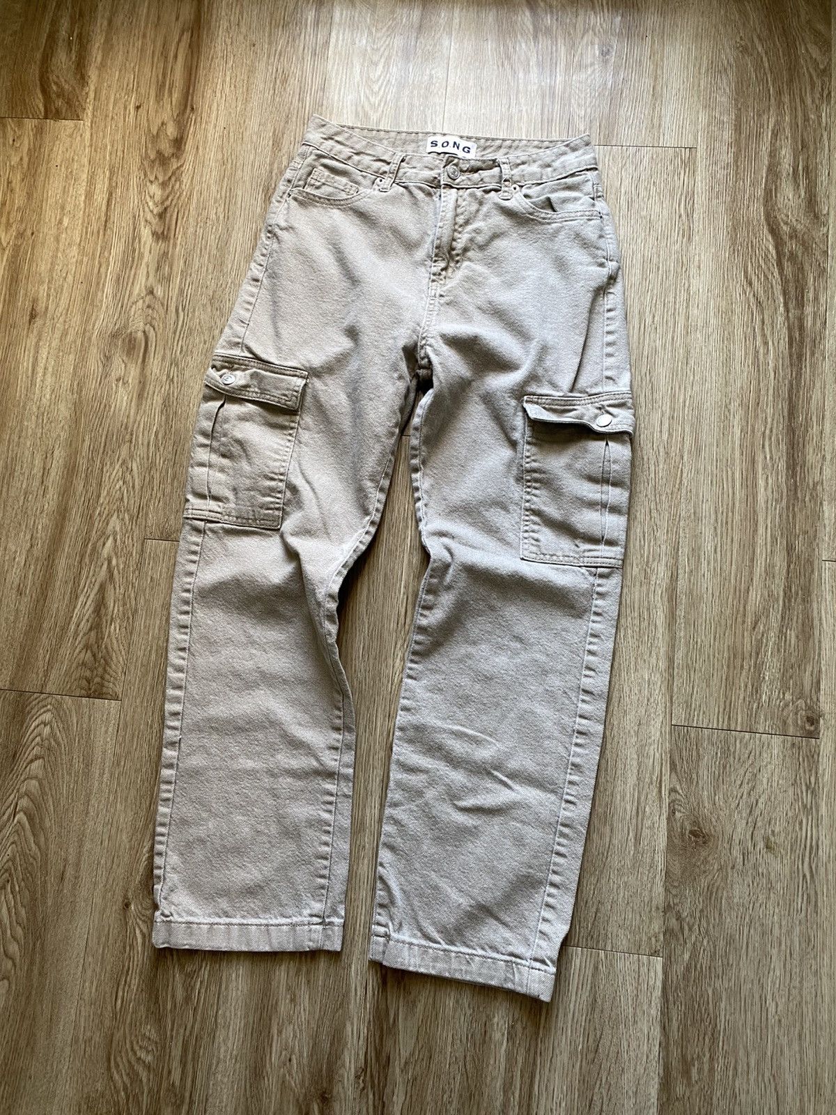 Vintage Y2K Skater Loose Cargo Pants Size 27" / US 4 / IT 40 - 2 Thumbnail
